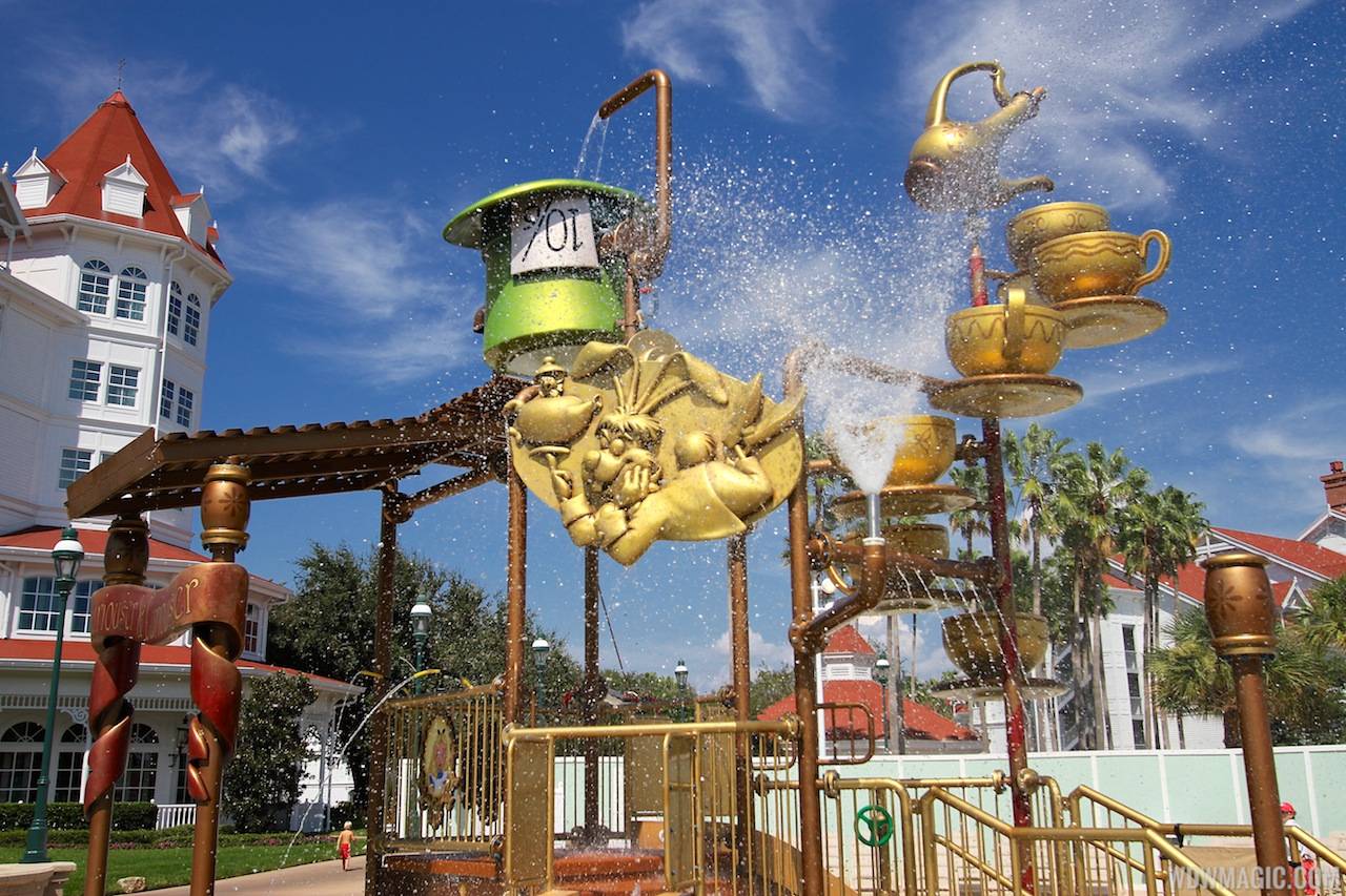 Disney's Grand Floridian Resort - Alice in Wonderland kids splash playground