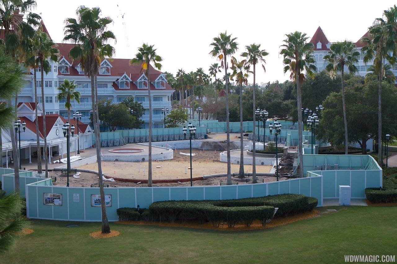 Grand Floridian courtyard pool refurbishment