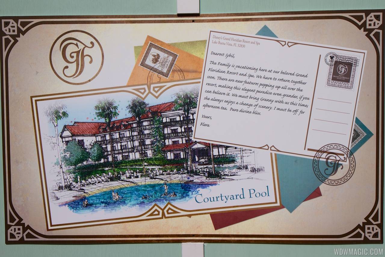 Grand Floridian - Courtyard Pool concept art
