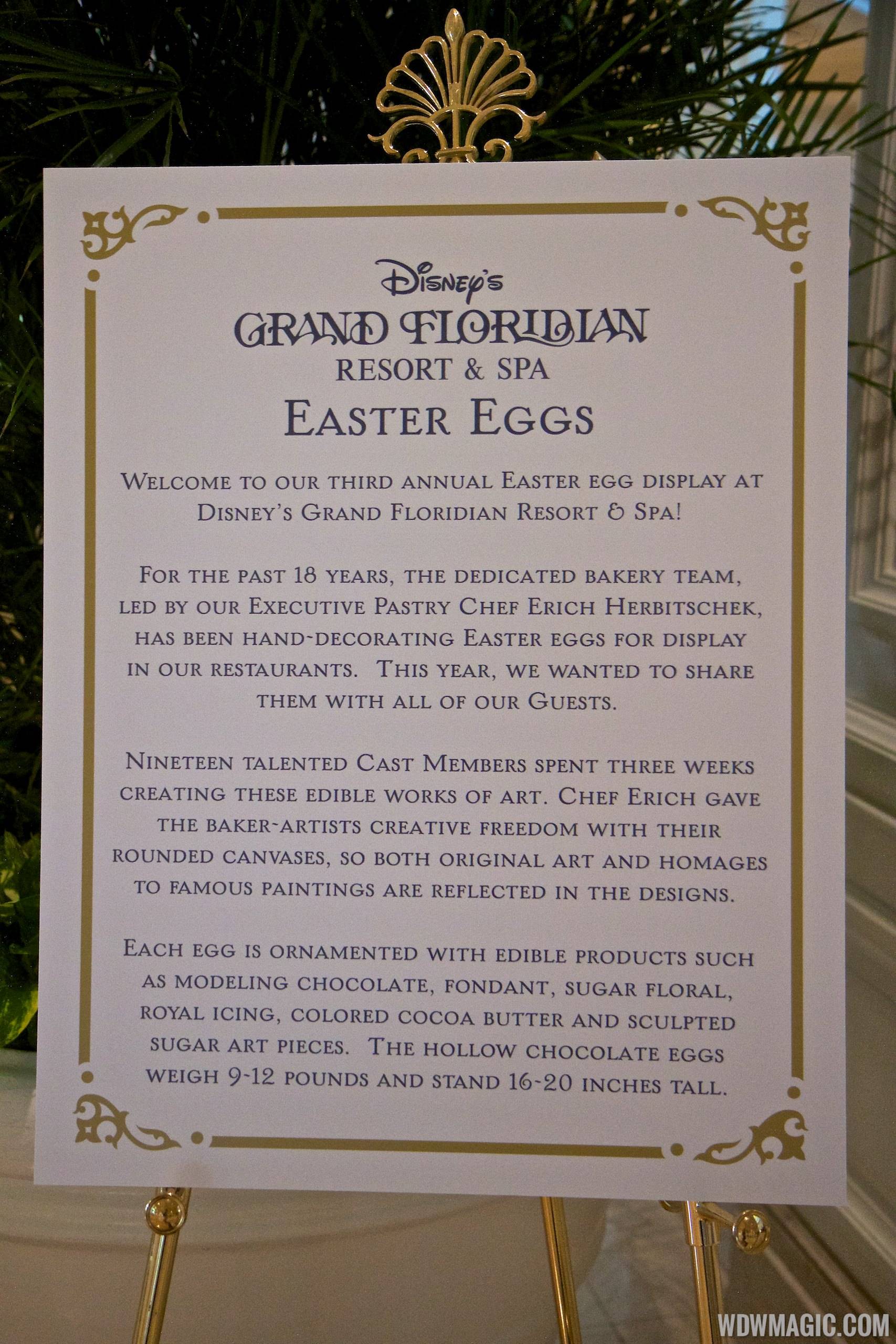 2014 Grand Floridian Resort Easter Eggs