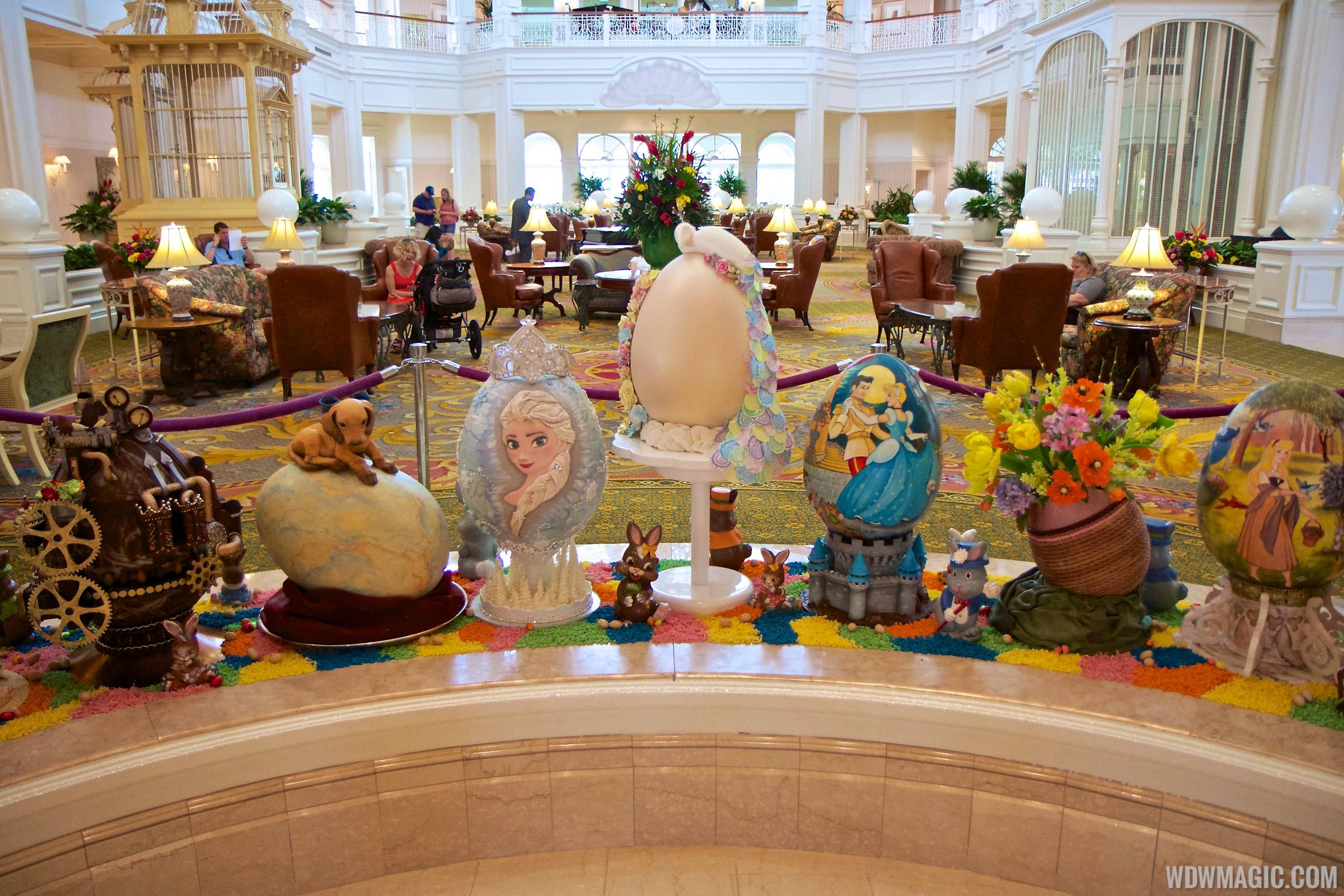 Grand Floridian Resort Easter Egg display