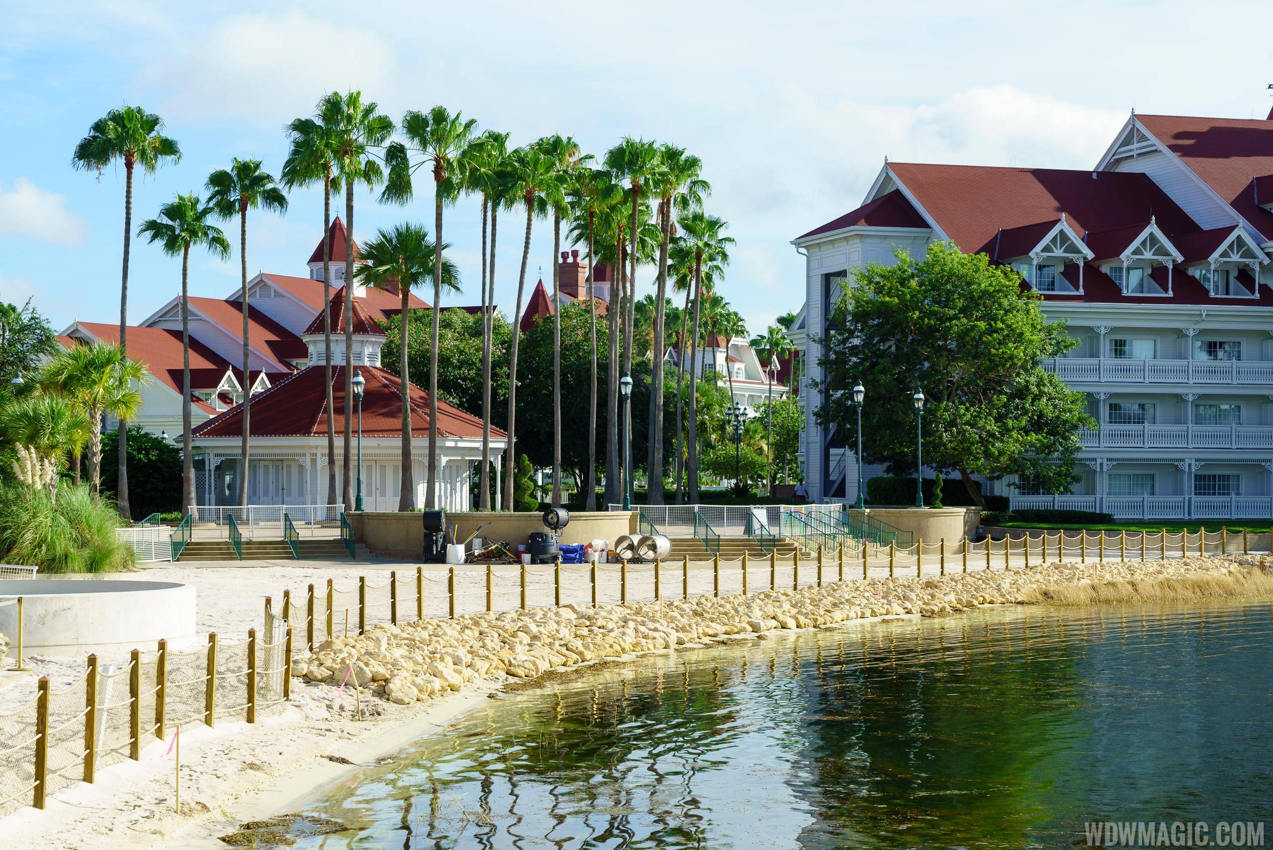 Grand Floridan Resort beach sea wall construction