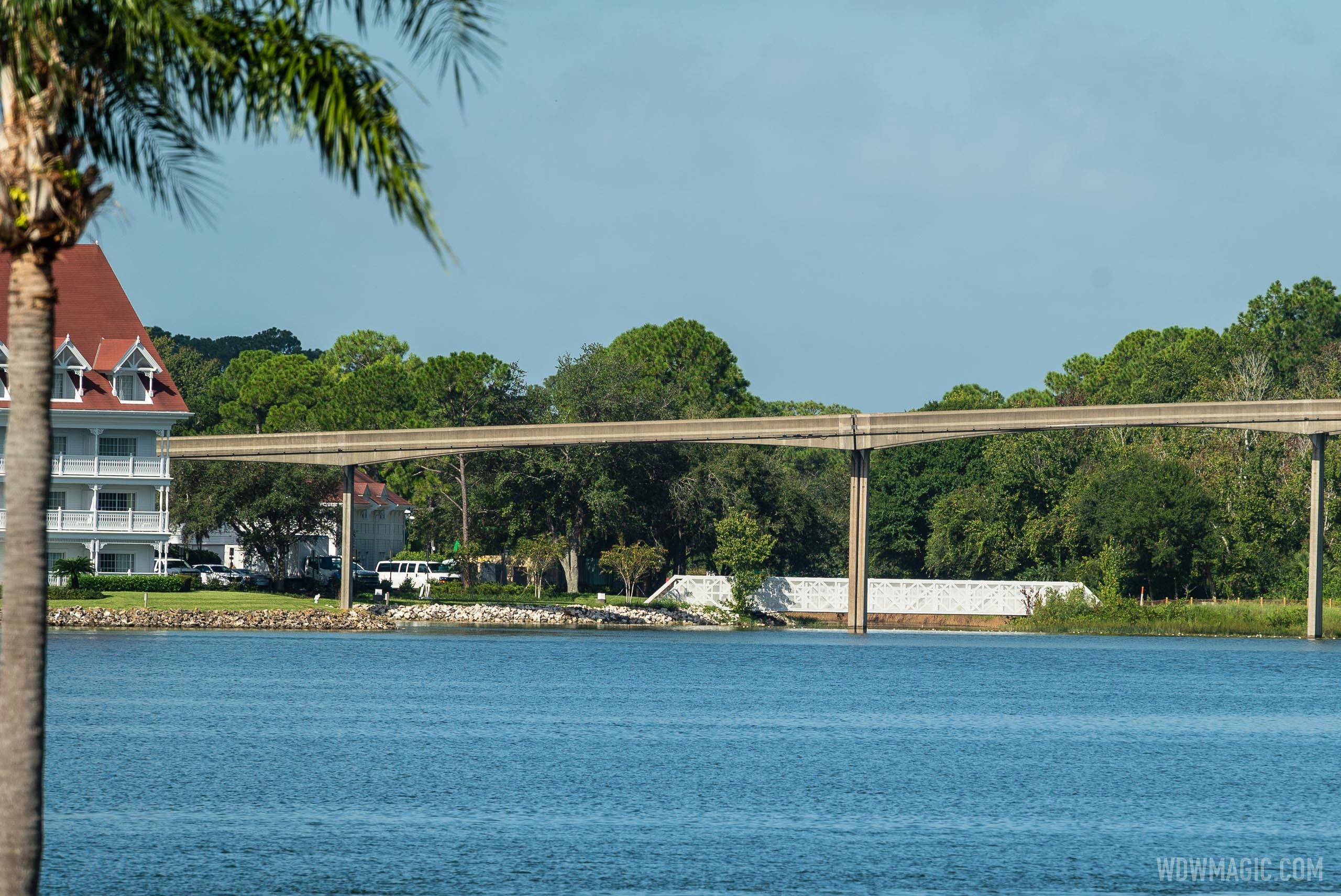 Grand Floridian to Magic Kingdom bridge construction - September 3 2020