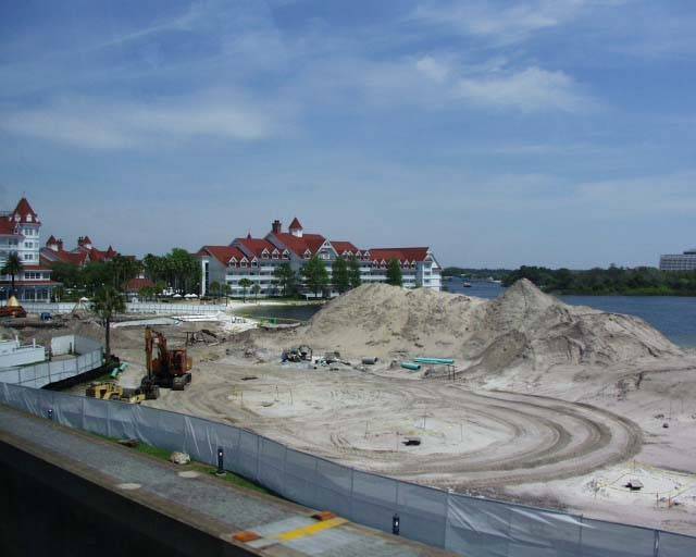 Latest progress on the new pool at the Grand Floridian Resort