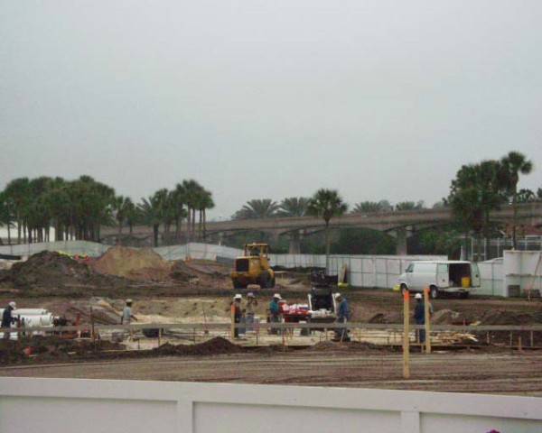 Grand Floridian pool construction photos