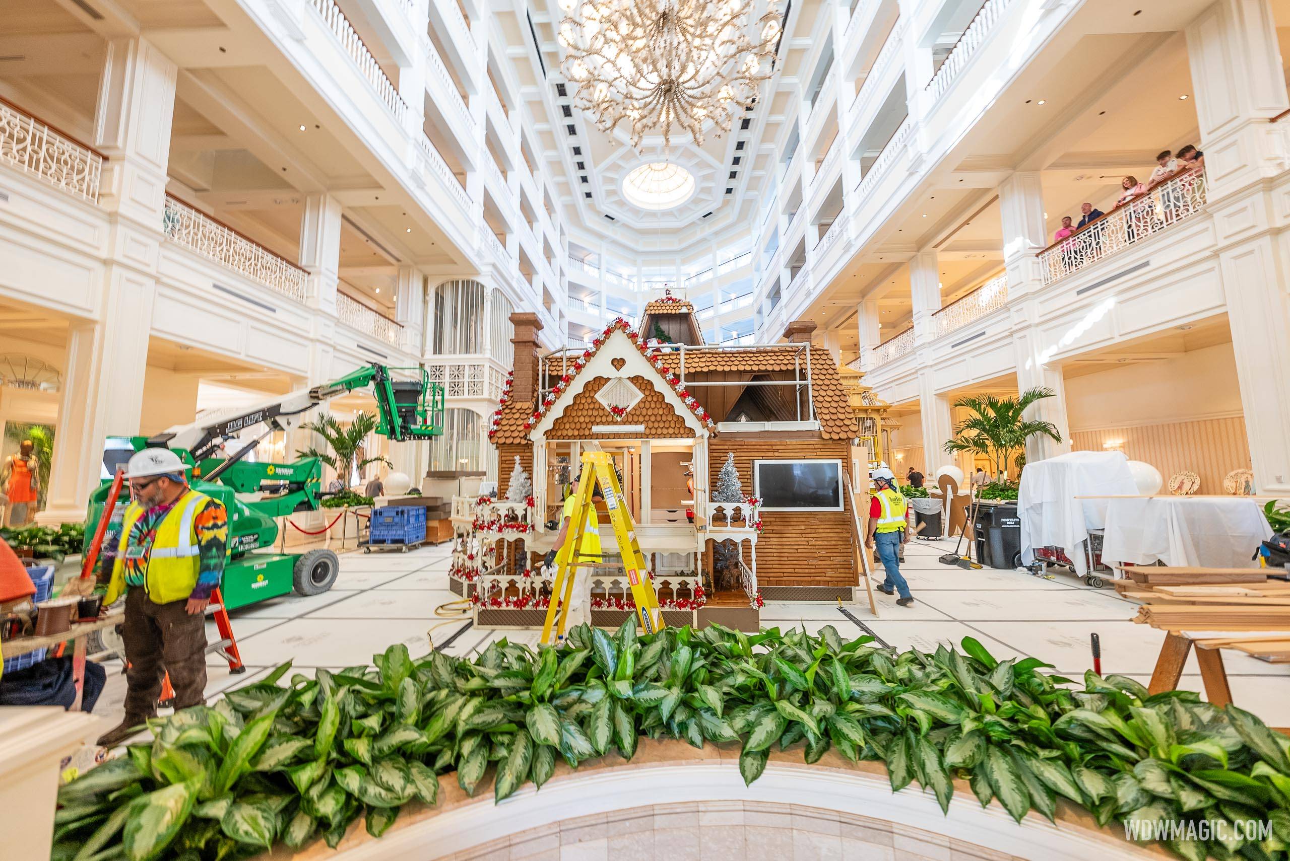 2023 Gingerbread House construction at Disney's Grand Floridian Resort