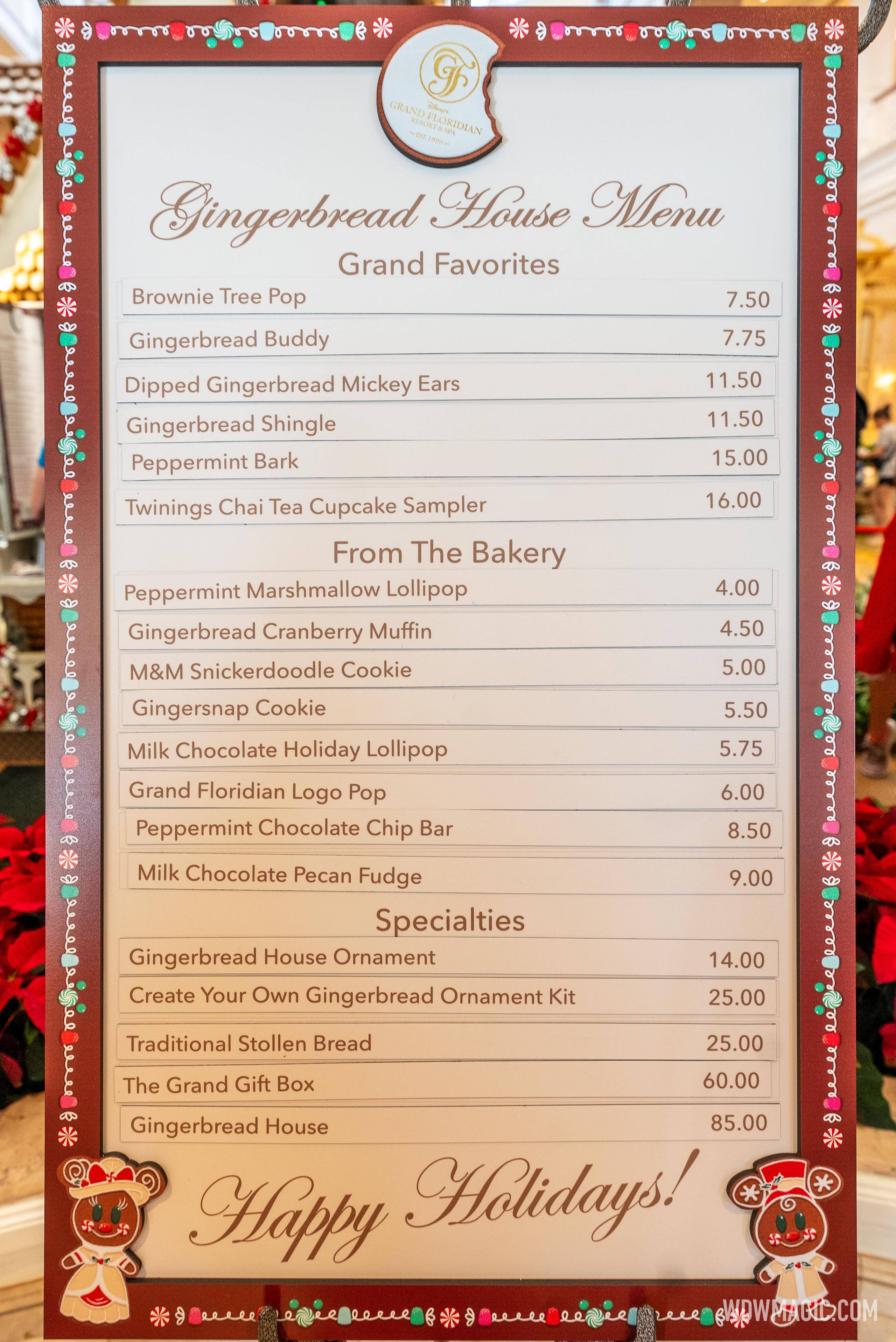 Disney's Grand Floridian Resort Gingerbread House 2023