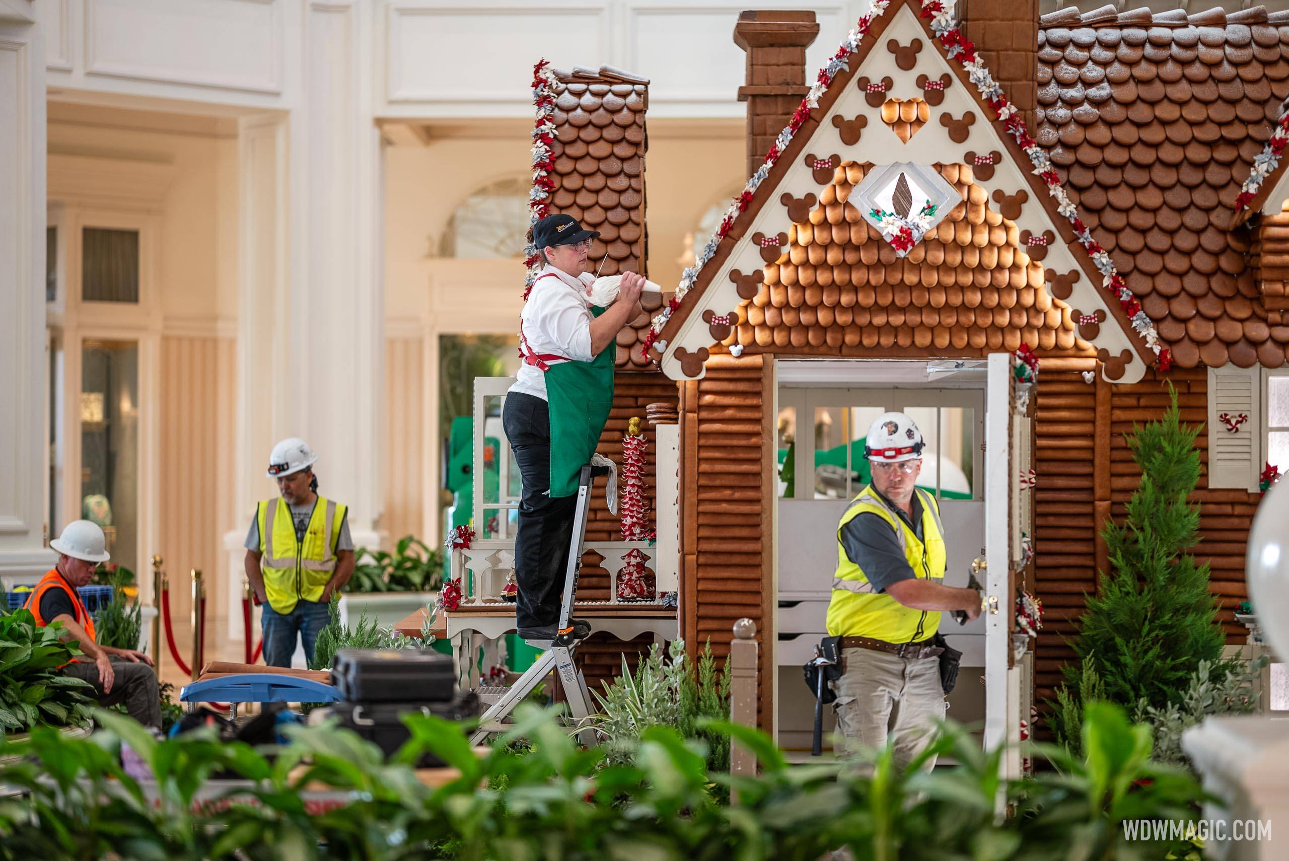A Behind-the-Scenes Look at the 2024 Grand Floridian Gingerbread House Construction