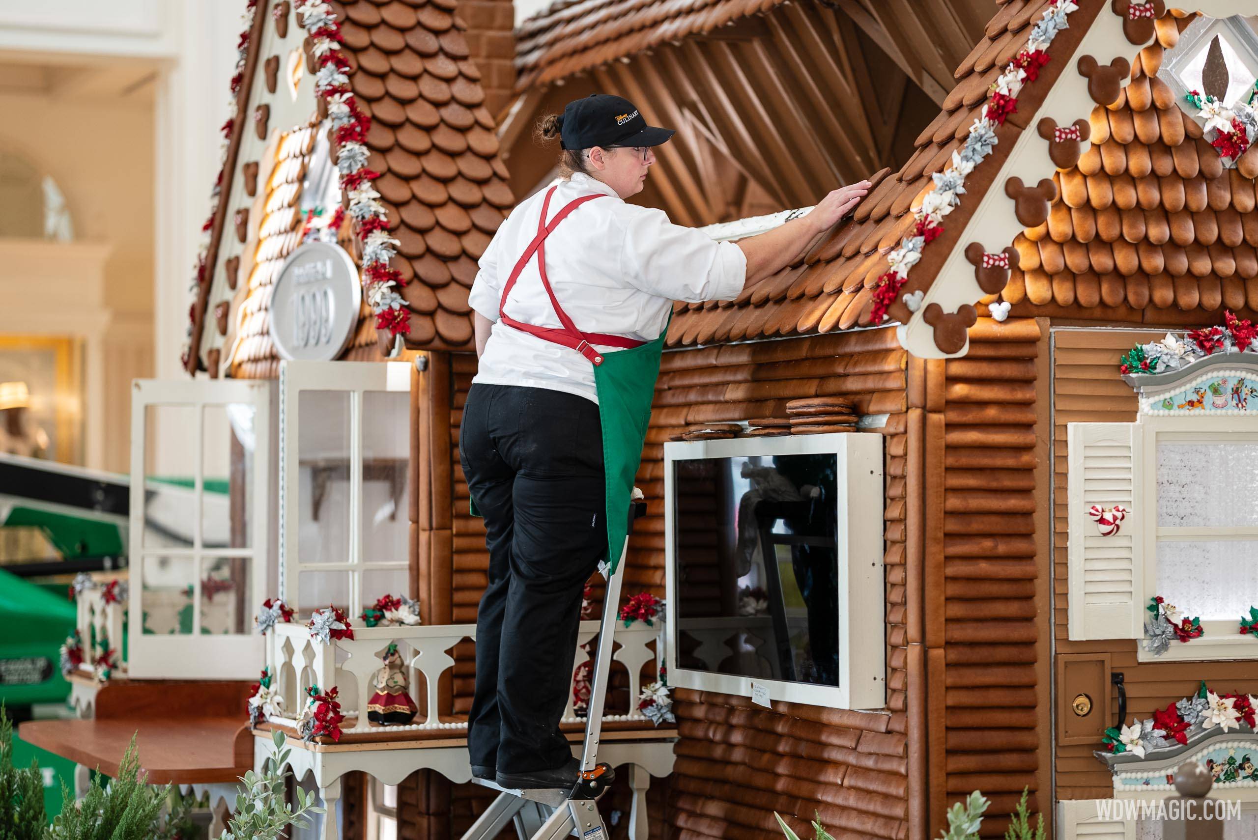 A Behind-the-Scenes Look at the 2024 Grand Floridian Gingerbread House Construction