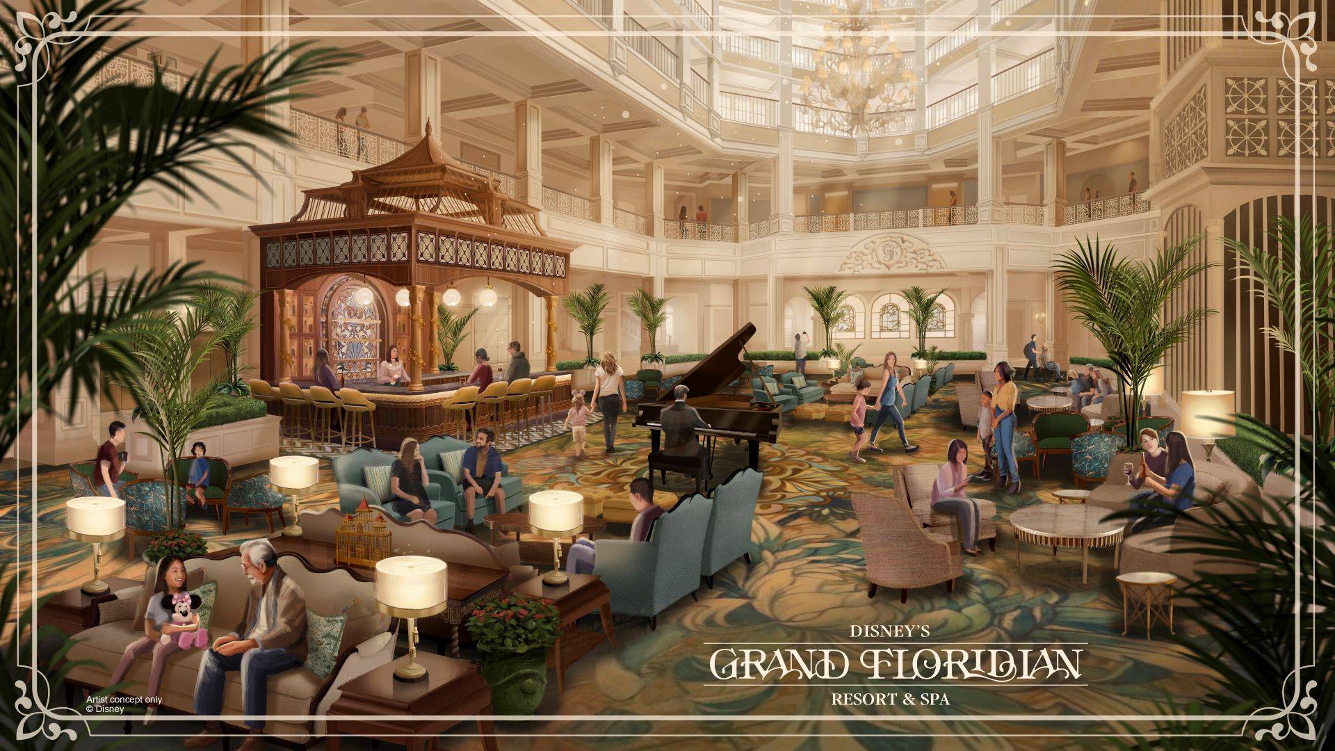 Disney Unveils Plans for New Lobby at Grand Floridian Resort