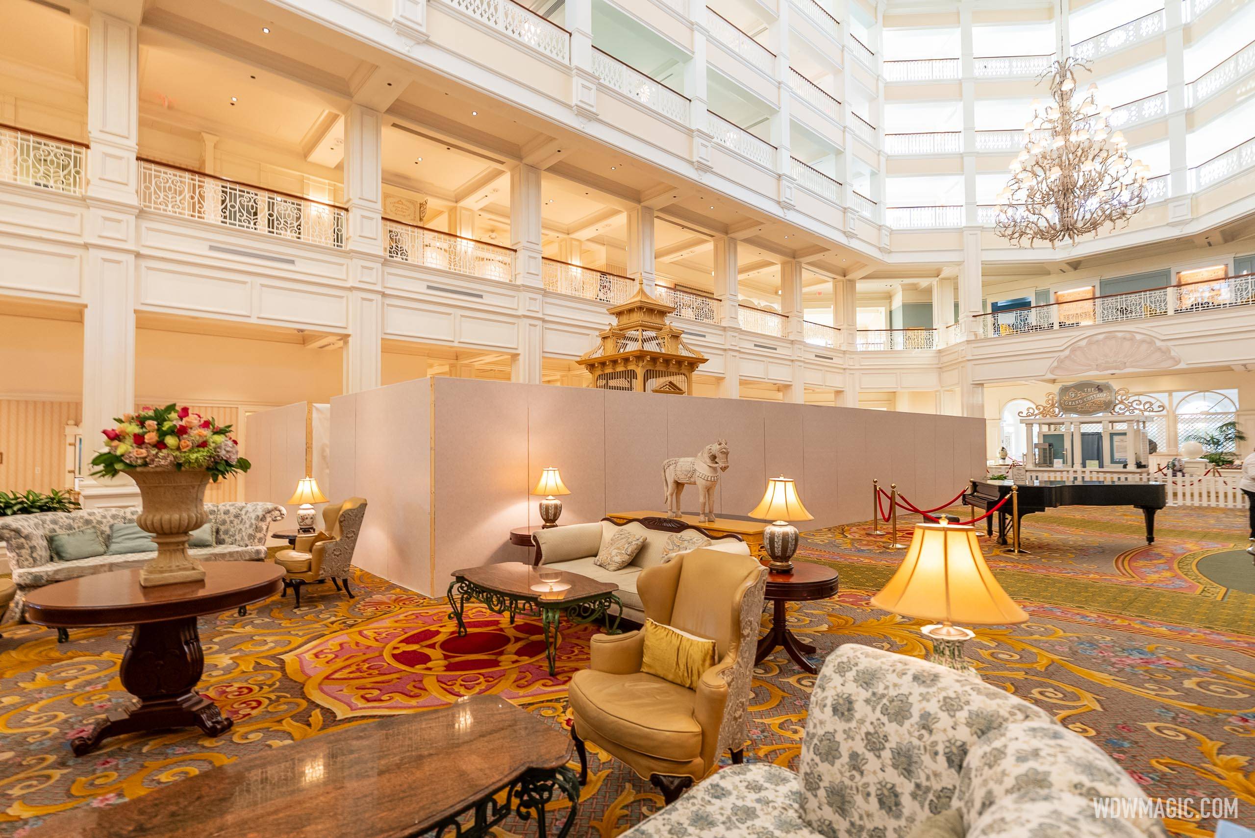 Disney's Grand Floridian Resort  Lobby Refurbishment - April 14, 2025