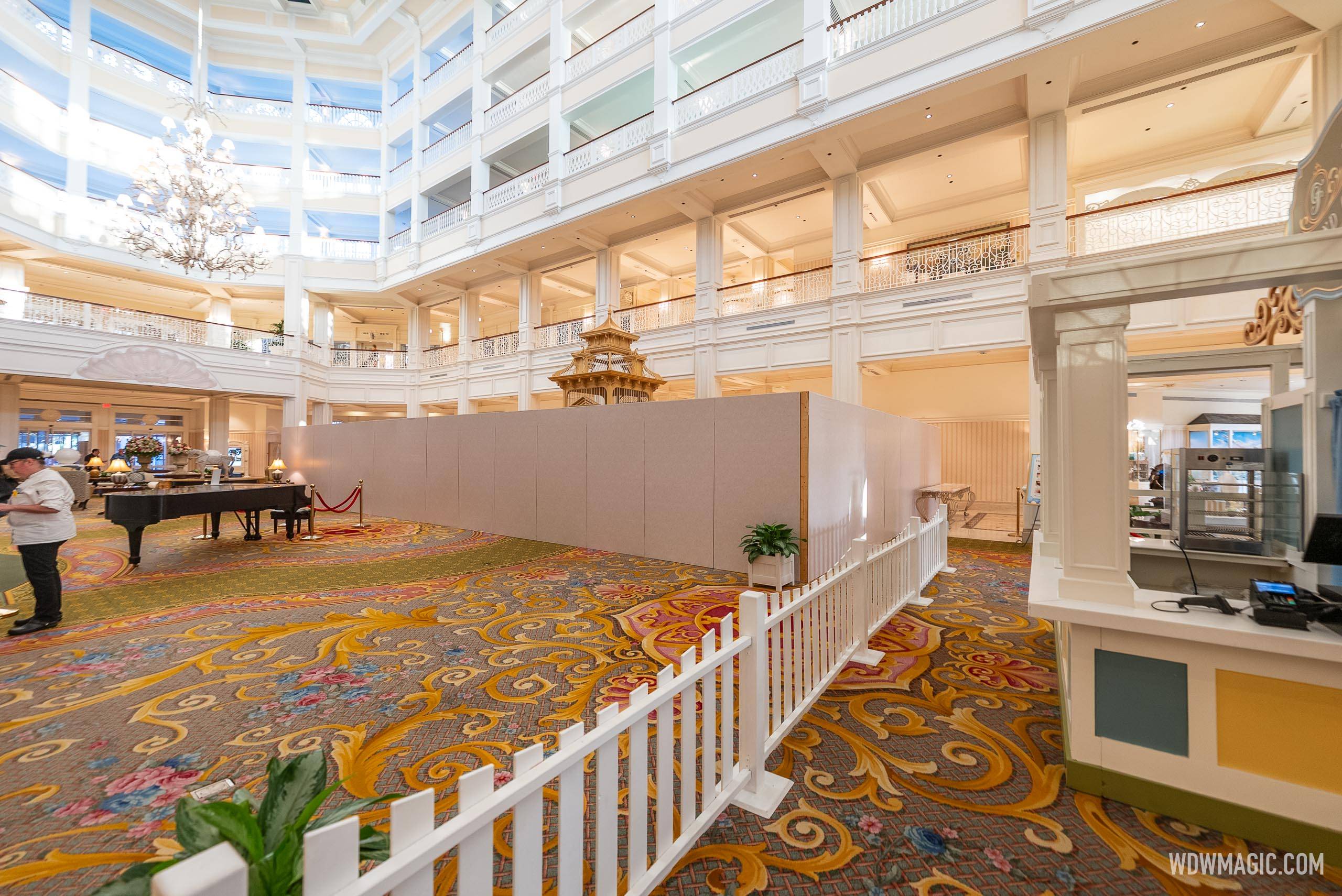 Disney's Grand Floridian Resort  Lobby Refurbishment - April 14, 2025