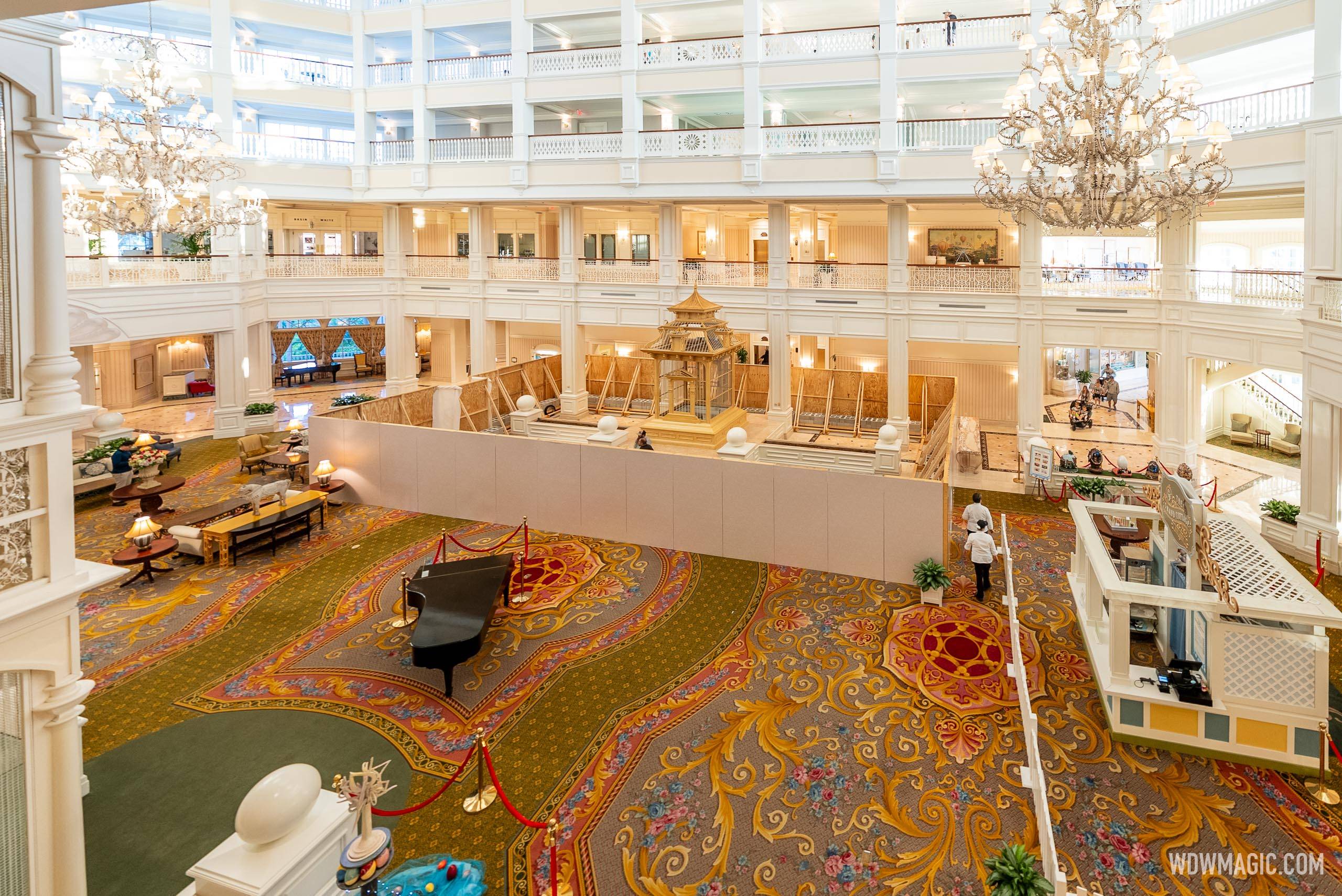 Disney's Grand Floridian Resort  Lobby Refurbishment - April 14, 2025