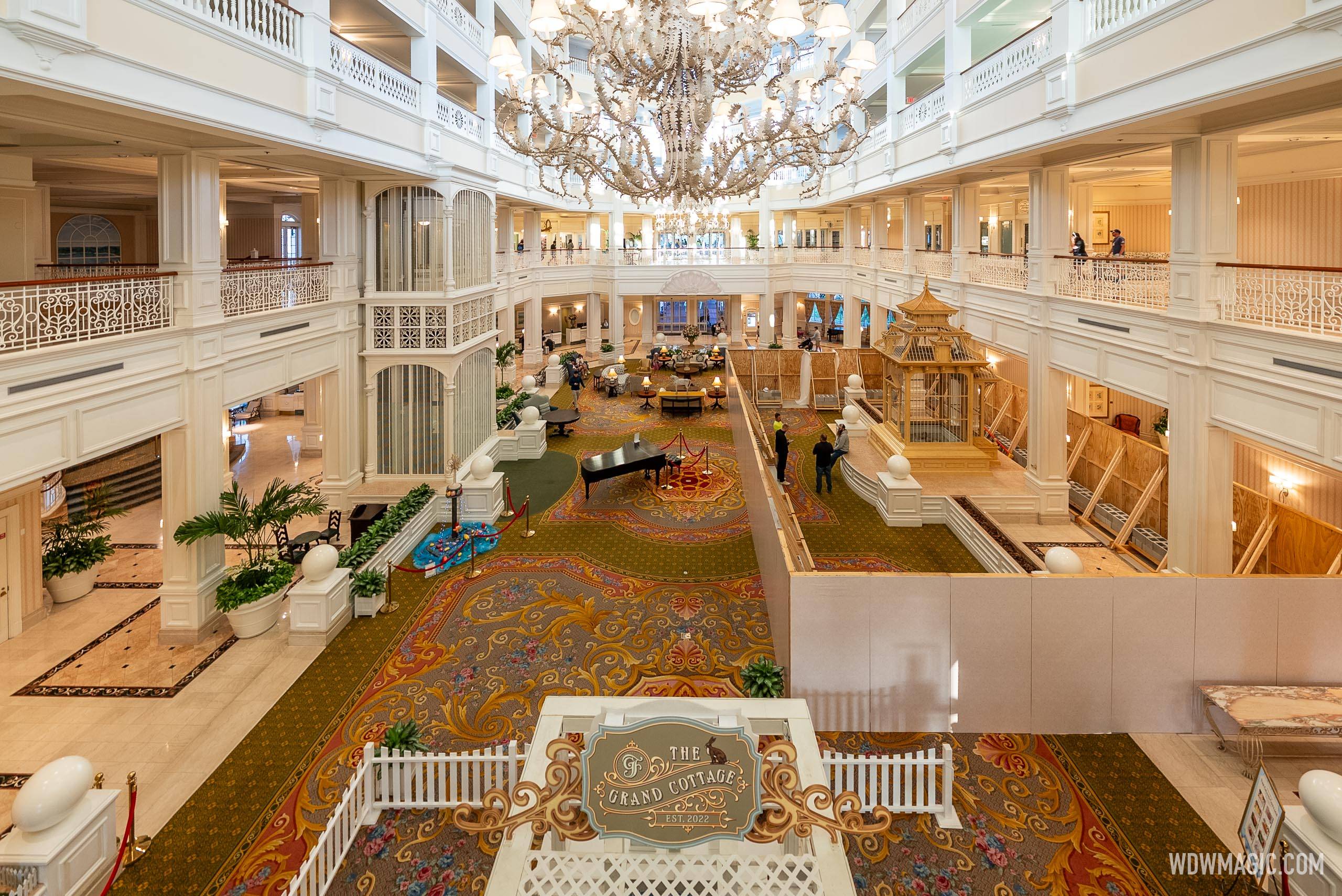 Disney's Grand Floridian Resort  Lobby Refurbishment - April 14, 2025
