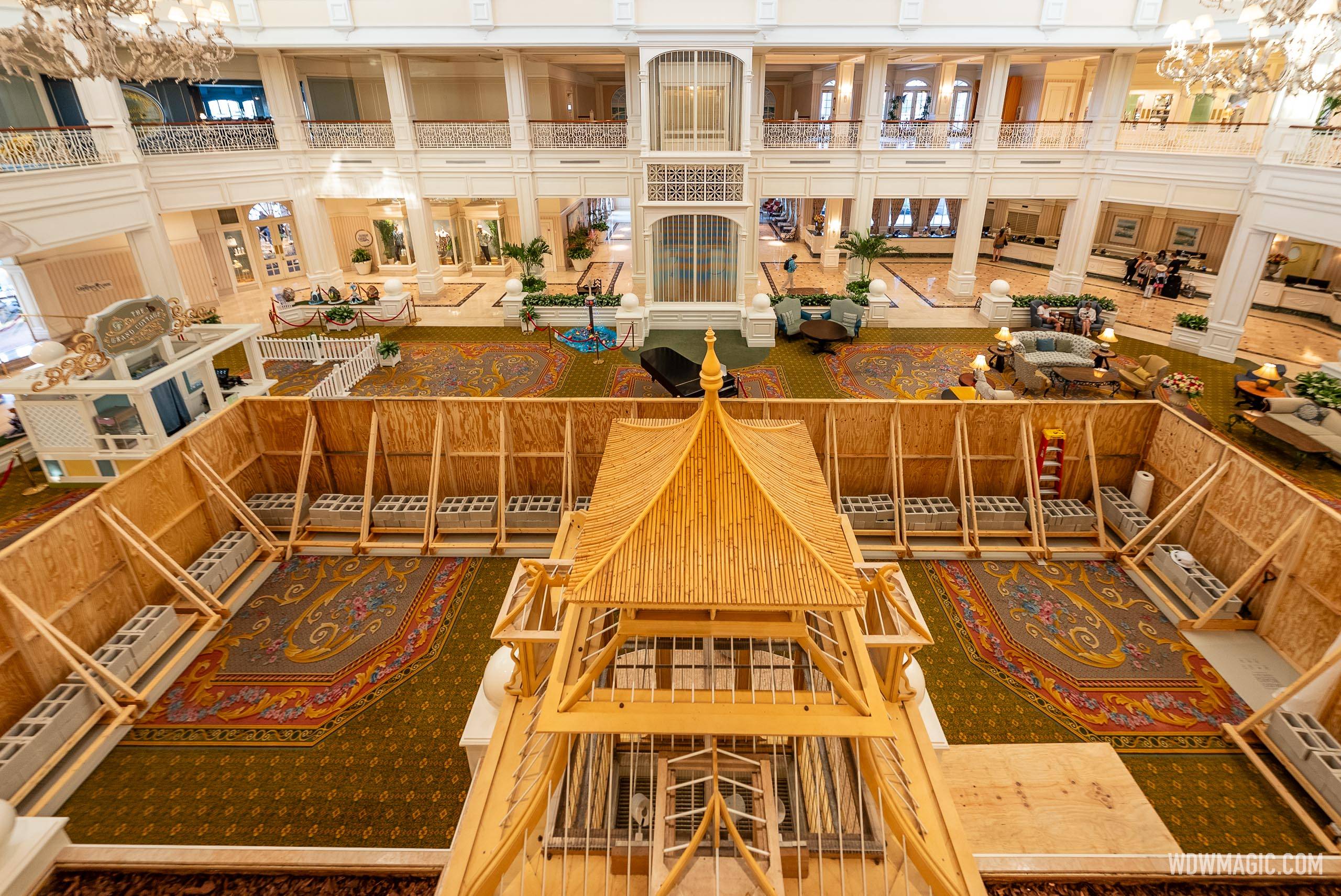 Disney's Grand Floridian Resort  Lobby Refurbishment - April 14, 2025