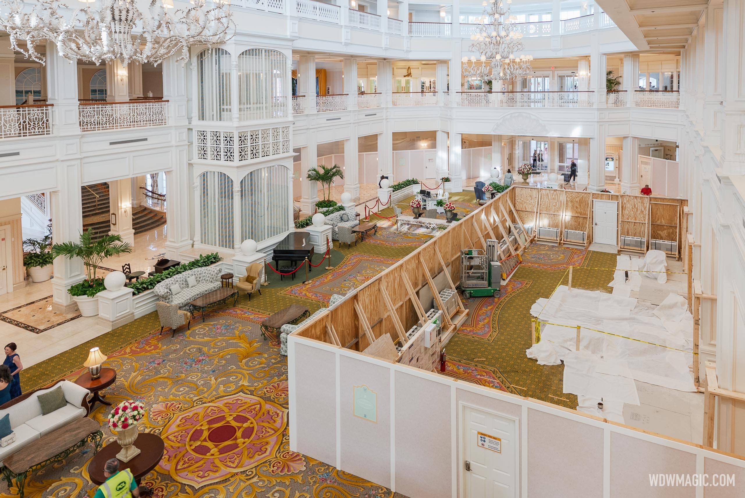 Disney's Grand Floridian Resort Lobby Refurbishment - June 1, 2025