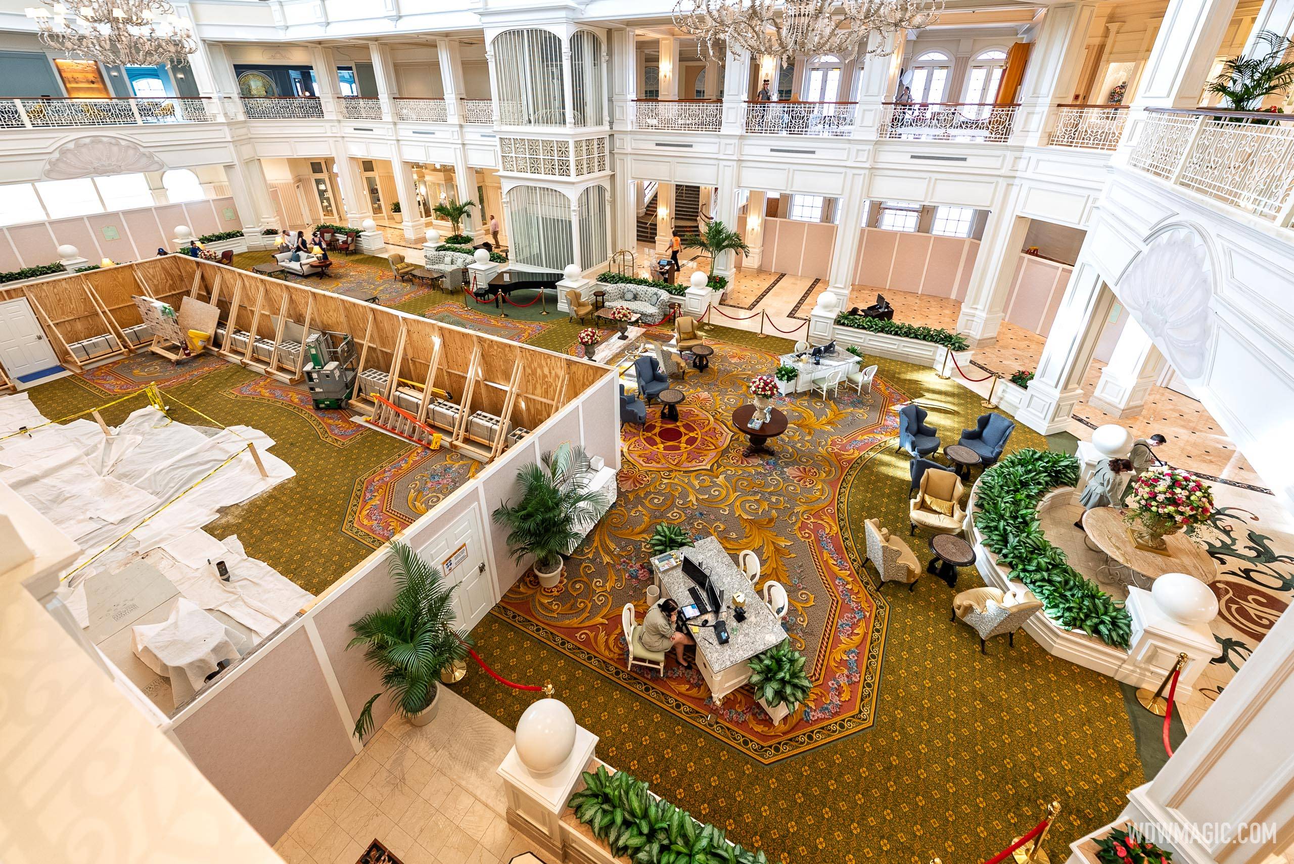 Disney's Grand Floridian Resort Lobby Refurbishment - June 1, 2025