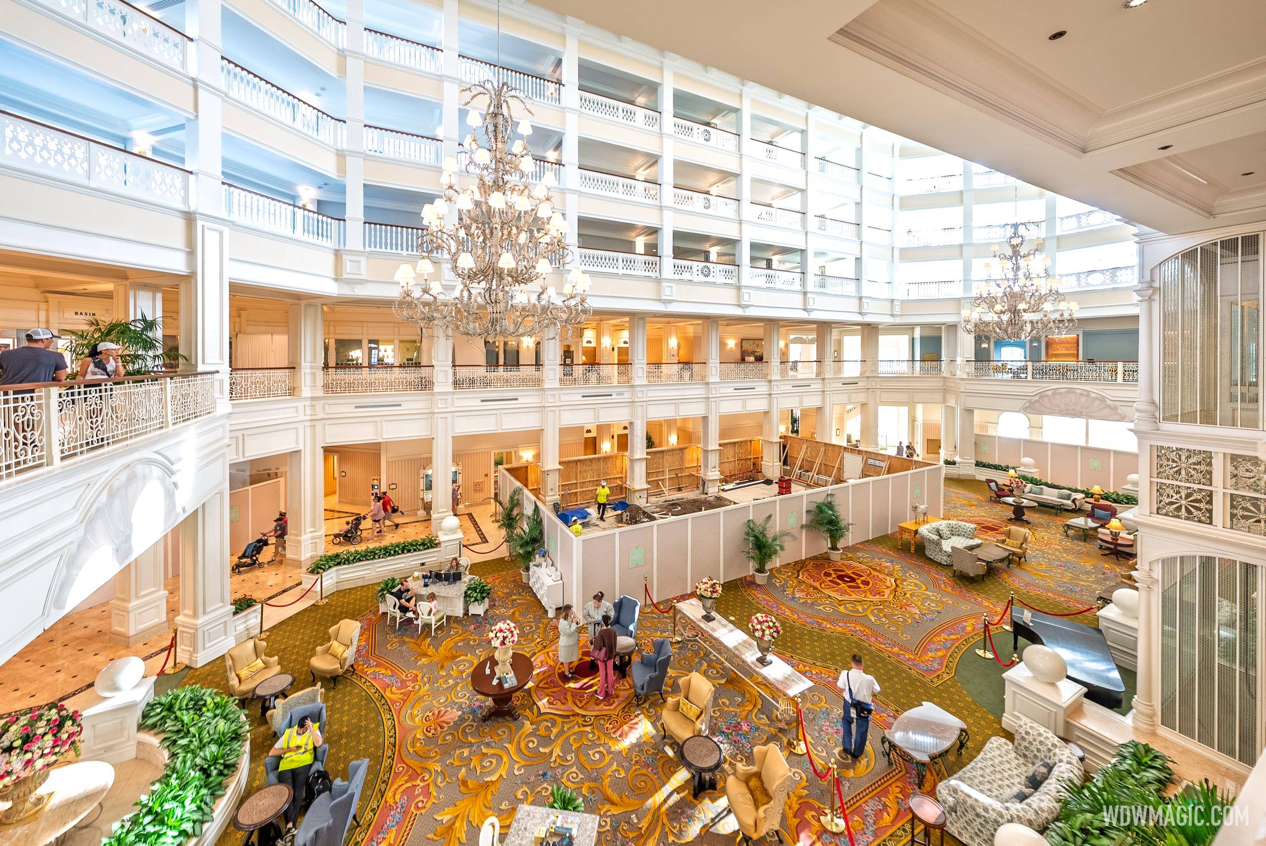 Disney's Grand Floridian Resort Lobby Refurbishment - June 23, 2025