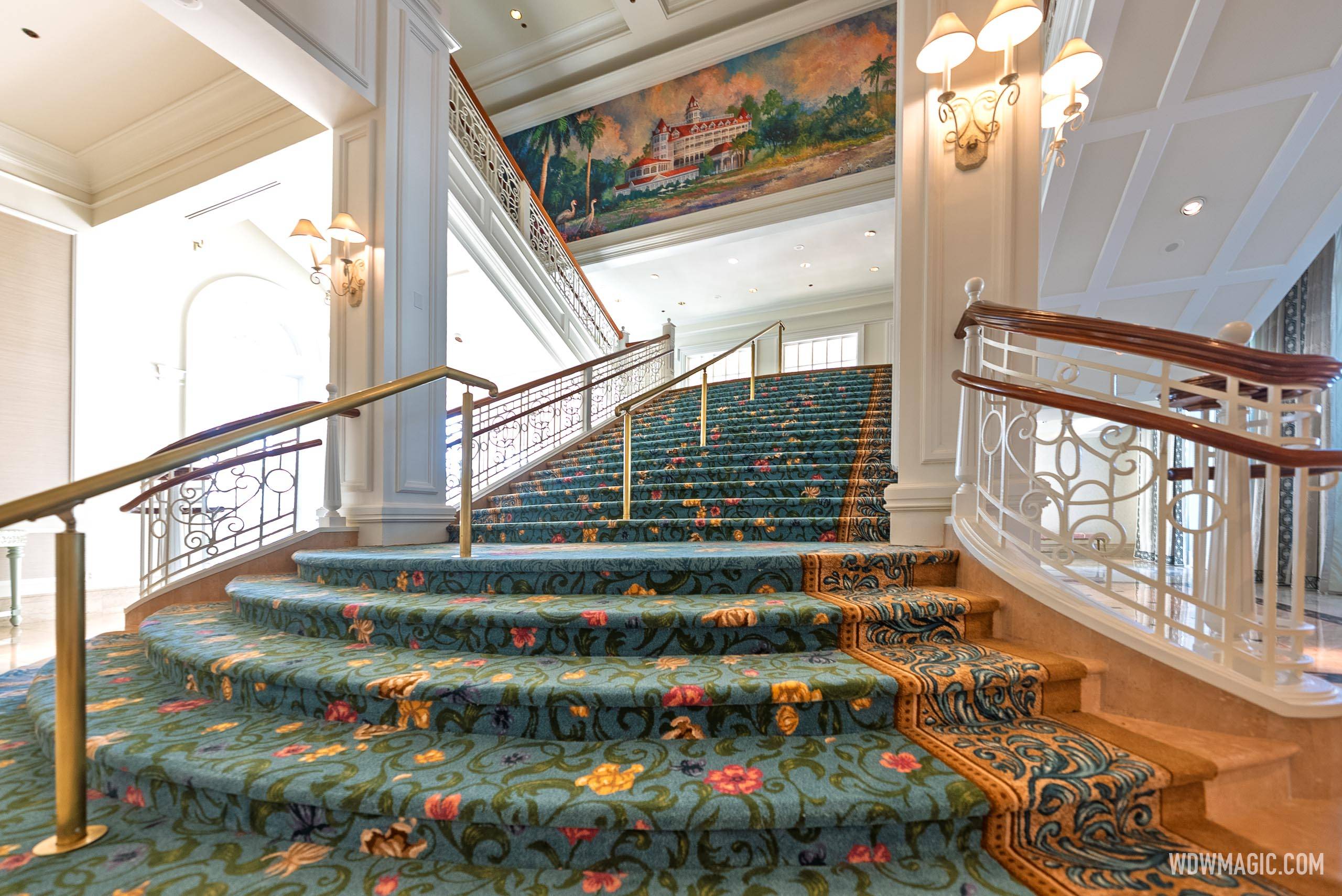 Disney's Grand Floridian Resort Lobby Refurbishment - Main Staircase Reveal