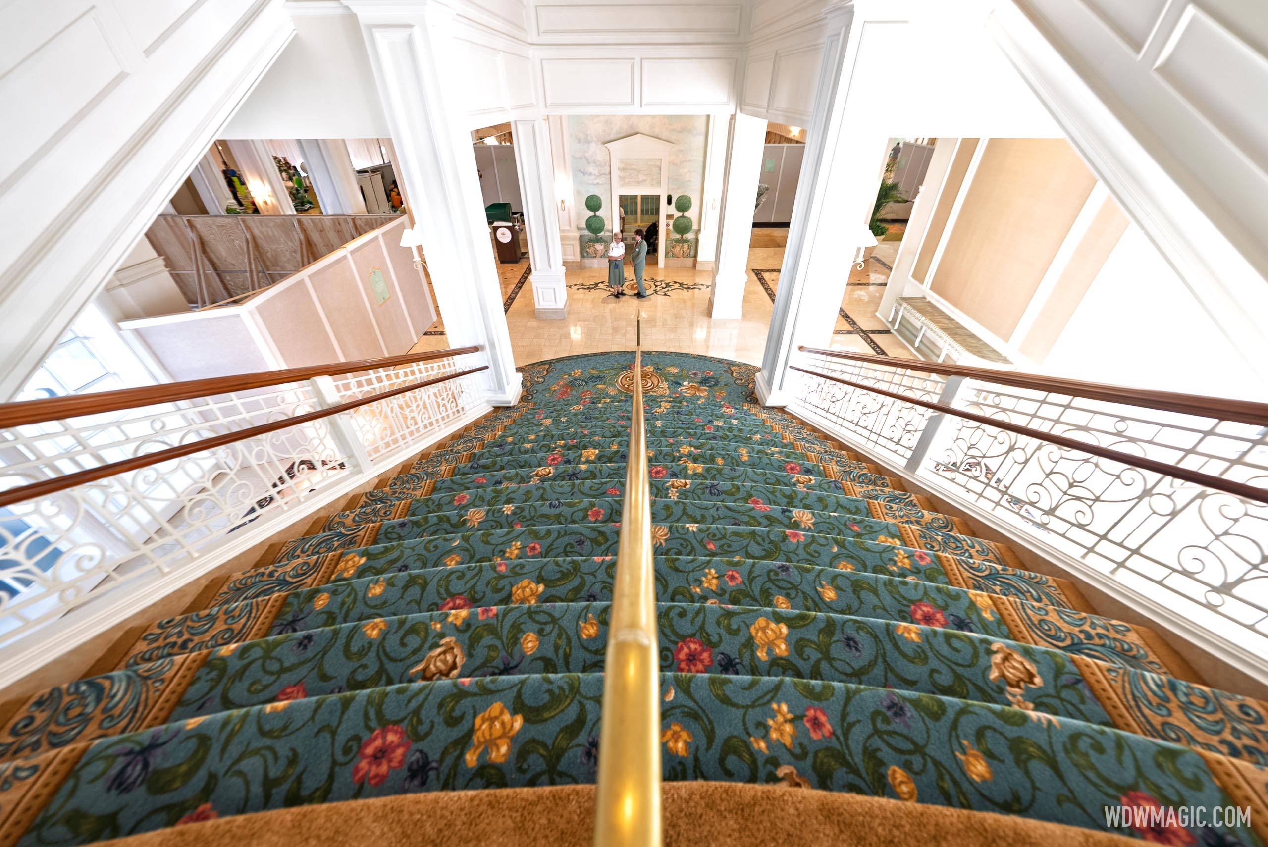 Disney's Grand Floridian Resort Lobby Refurbishment - Main Staircase Reveal