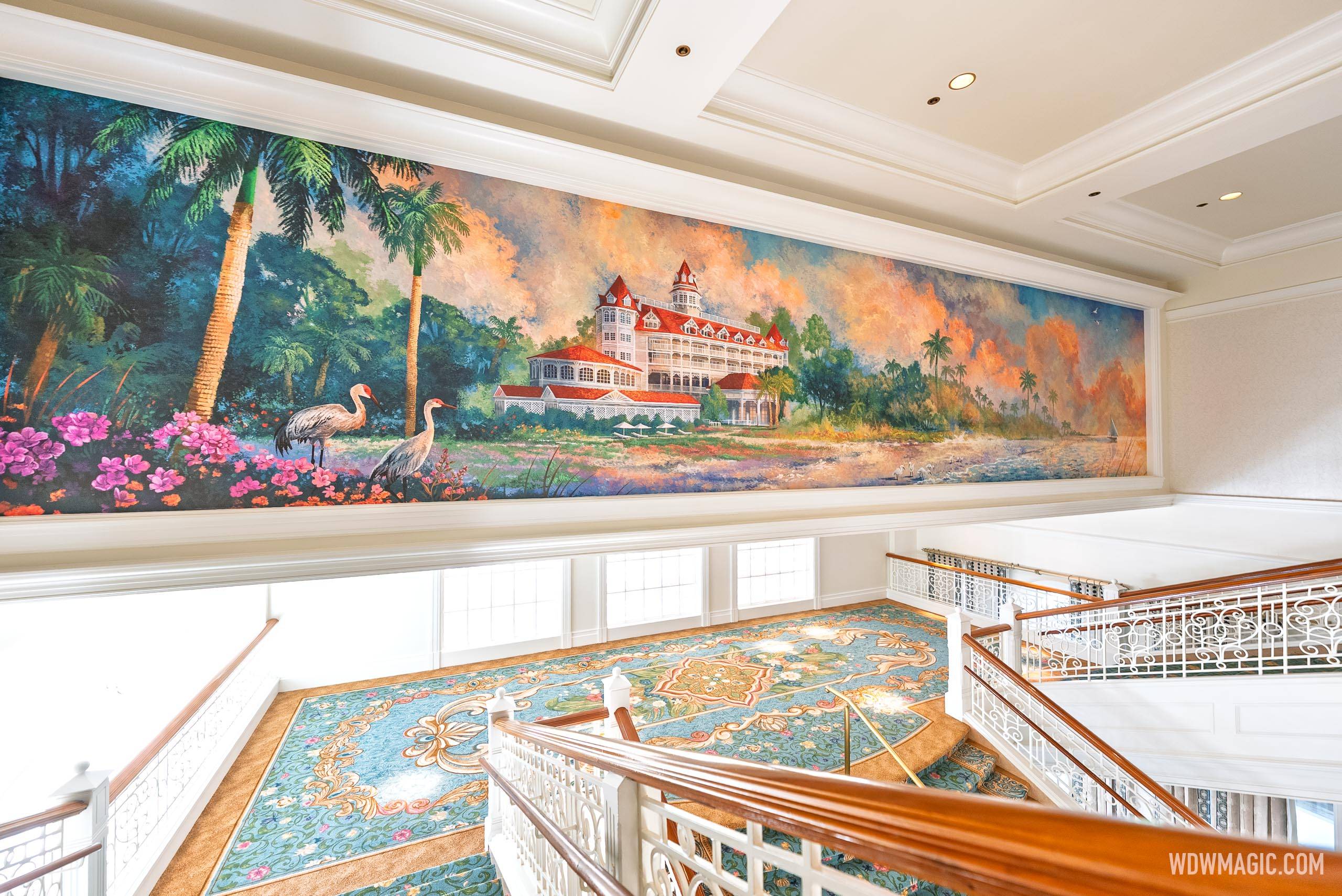 Disney's Grand Floridian Resort Lobby Refurbishment - Main Staircase Reveal