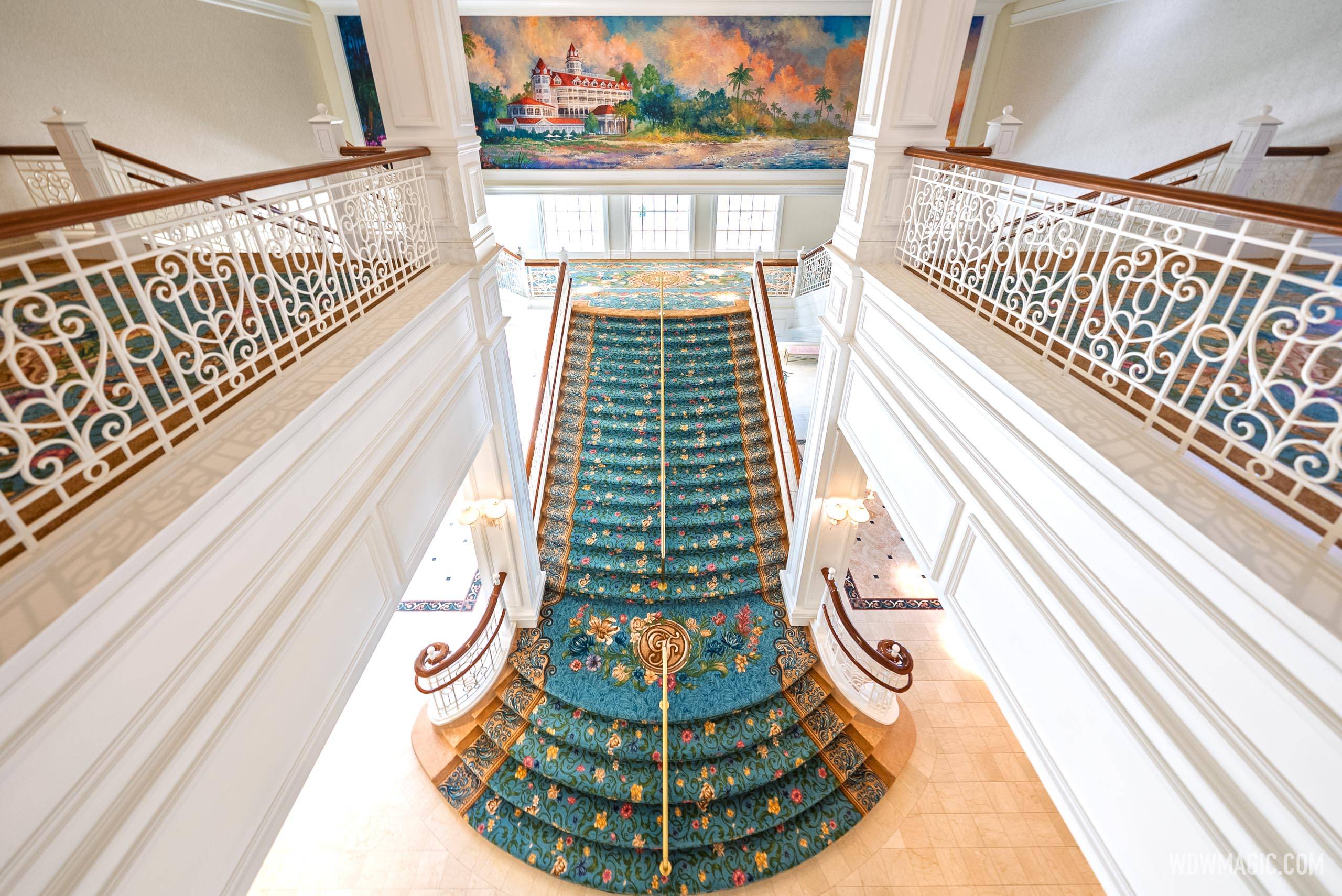 Disney's Grand Floridian Resort Lobby Refurbishment - Main Staircase Reveal
