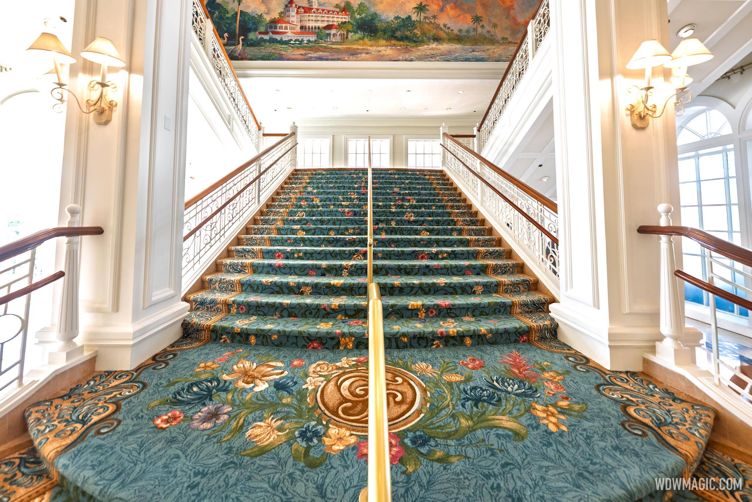 Disney's Grand Floridian Resort Lobby Refurbishment - Main Staircase Reveal