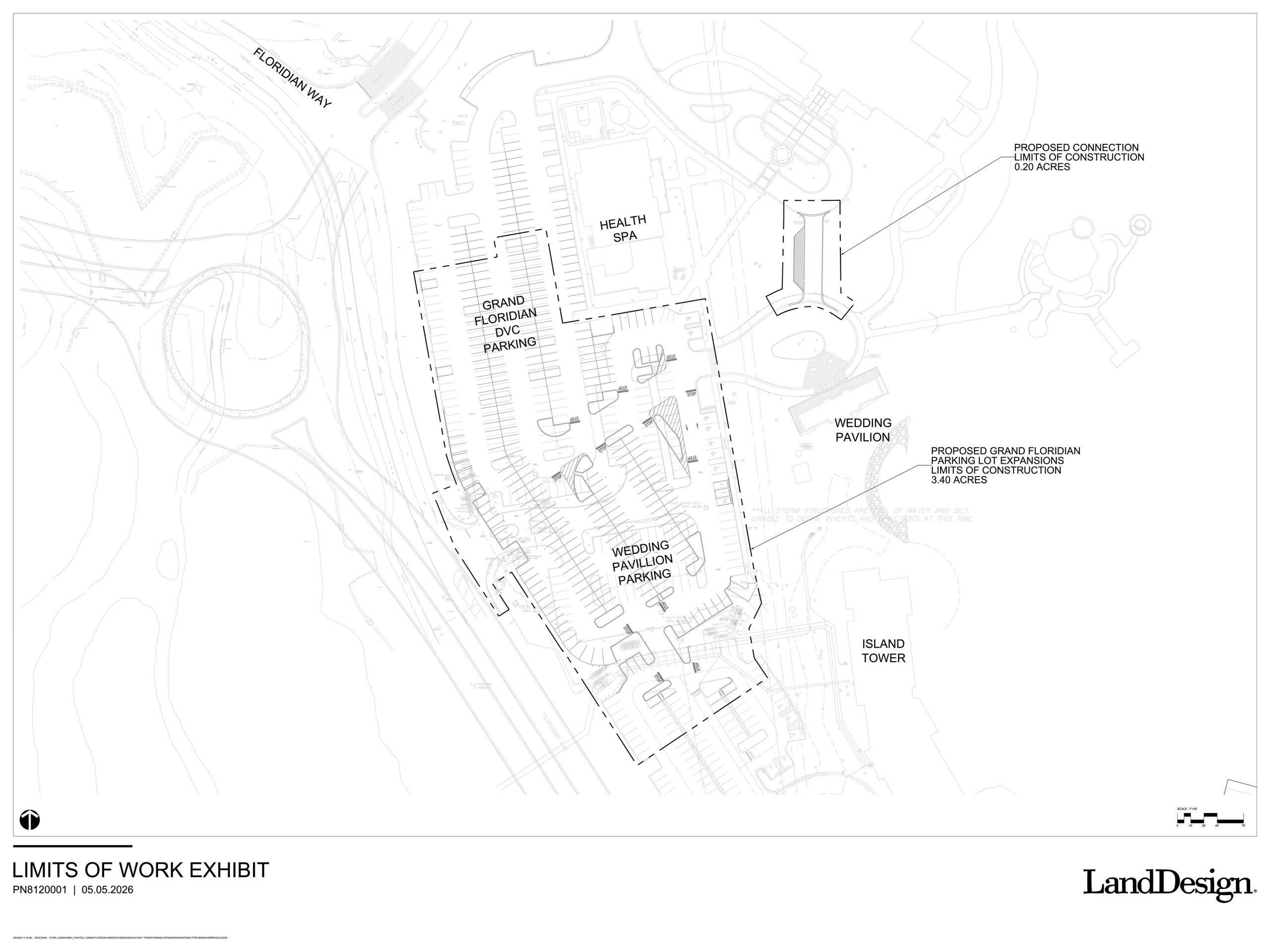 Disney's Grand Floridian Resort Set for Parking Lot Overhaul Near Island Tower