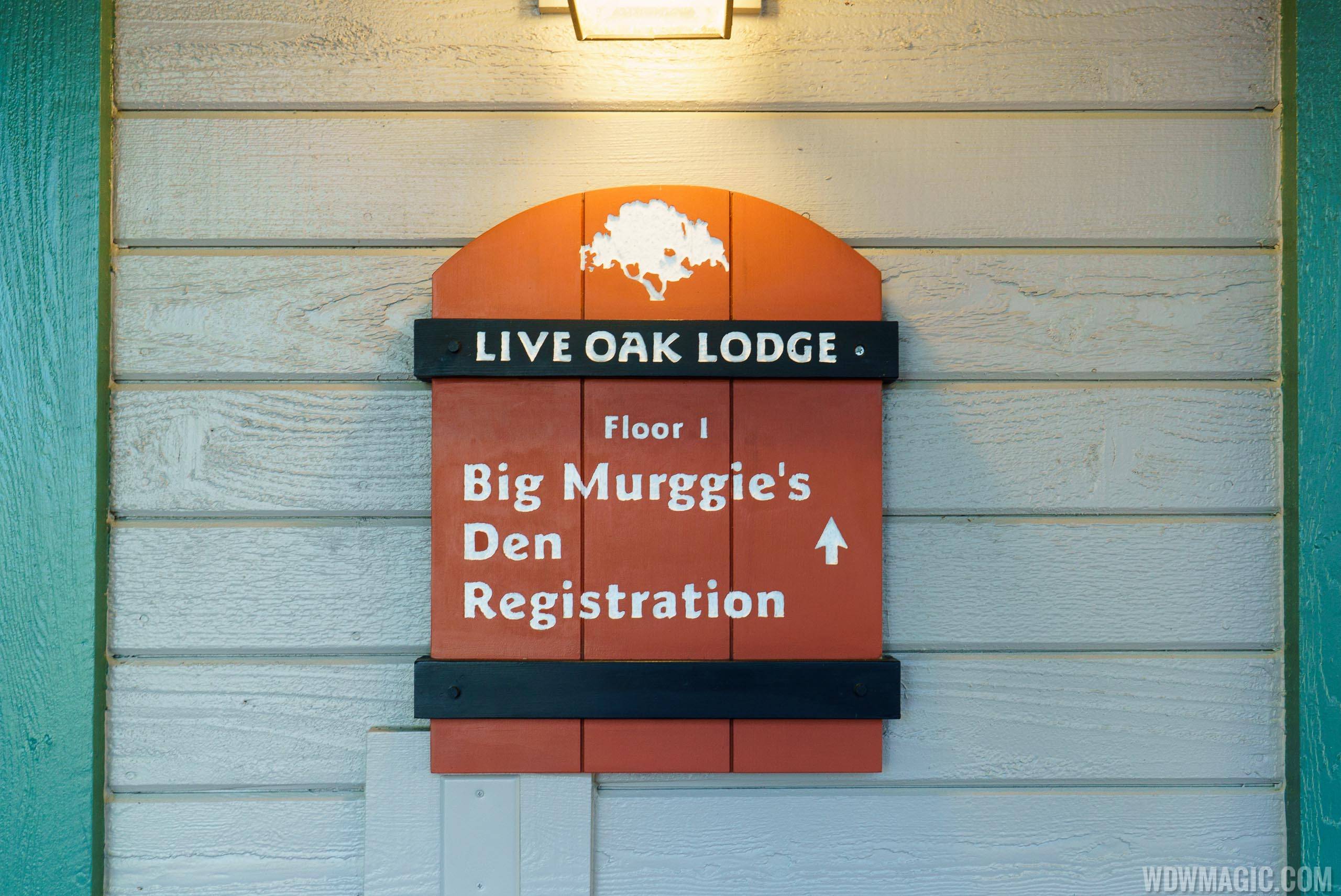 Disney's Hilton Head Island Resort - Live Oak Lodge sign