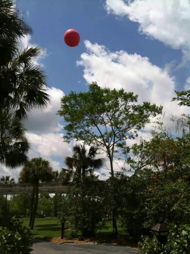 PHOTOS - Sight-line test balloons up over Disney's Polynesian Resort