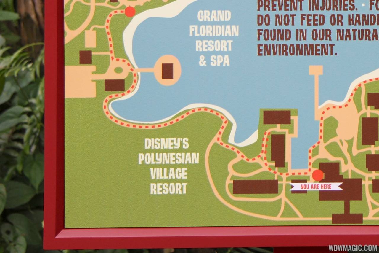 New Disney's Polynesian Village Resort signage