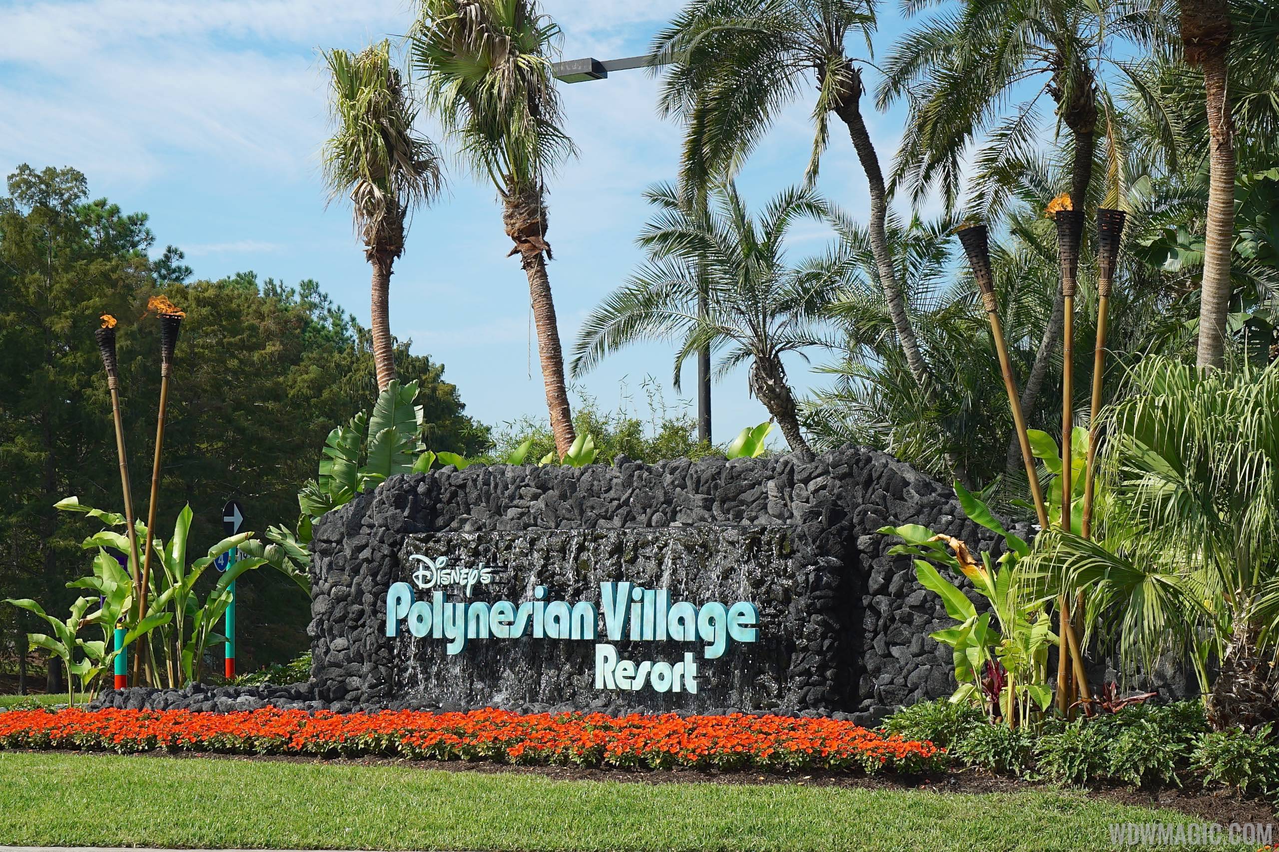 PHOTOS - A look at the new Polynesian Village Resort main entrance sign