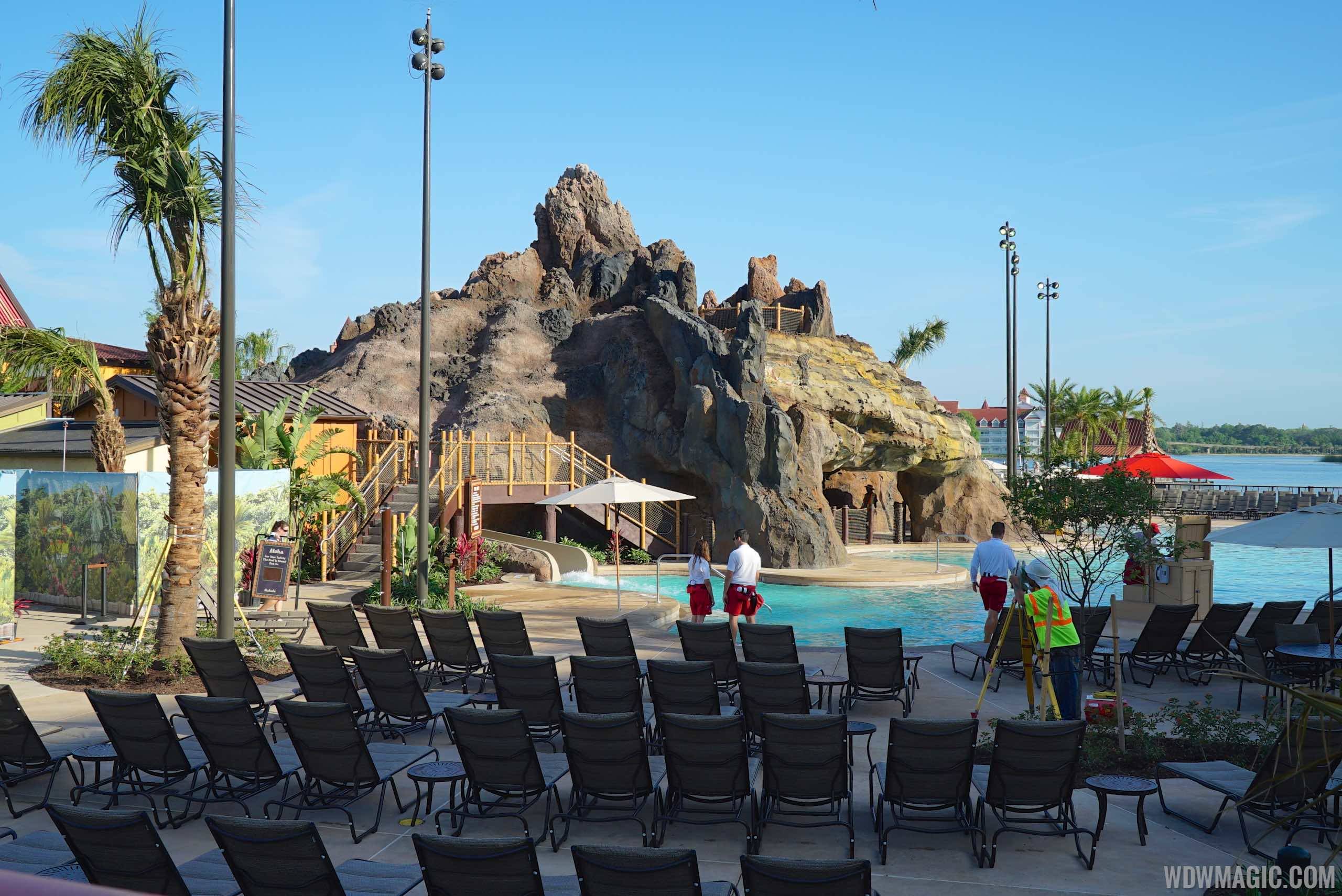 VIDEO - Take a walkthrough of the new Lava Pool area at Disney's Polynesian Village Resort