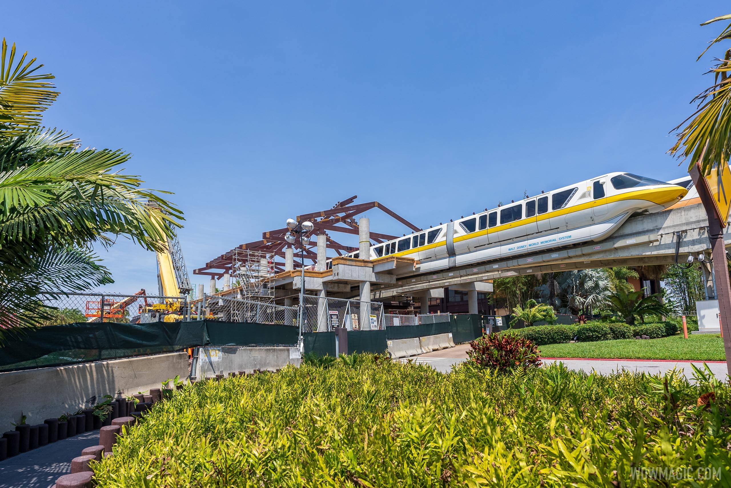 New Monorail station taking shape at Disney's Polynesian Village Resort