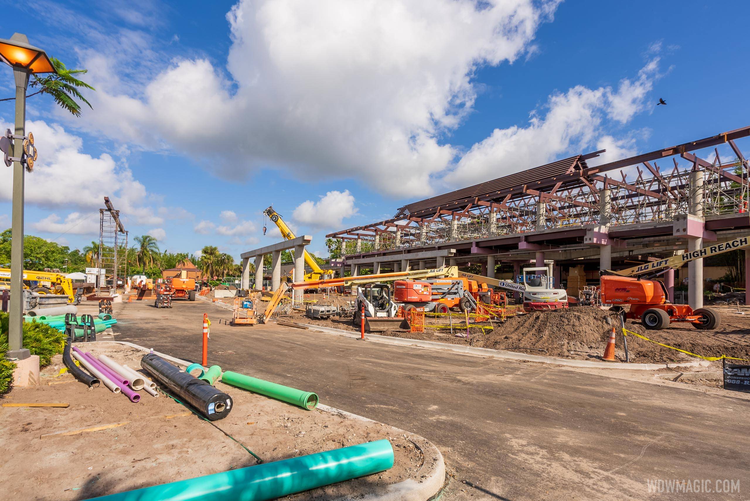 Polynesian Village Resort construction - May 10 2021