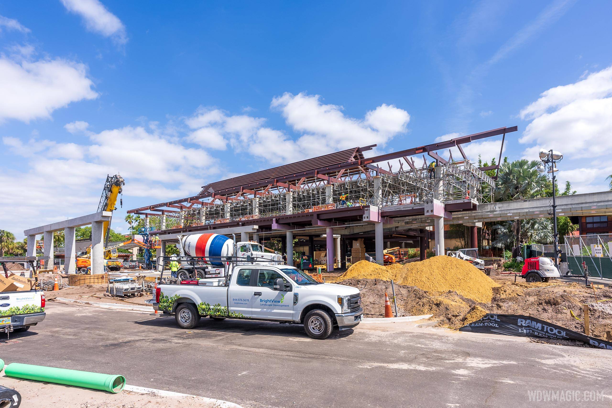 The new arrival area at Disney's Polynesian Village Resort