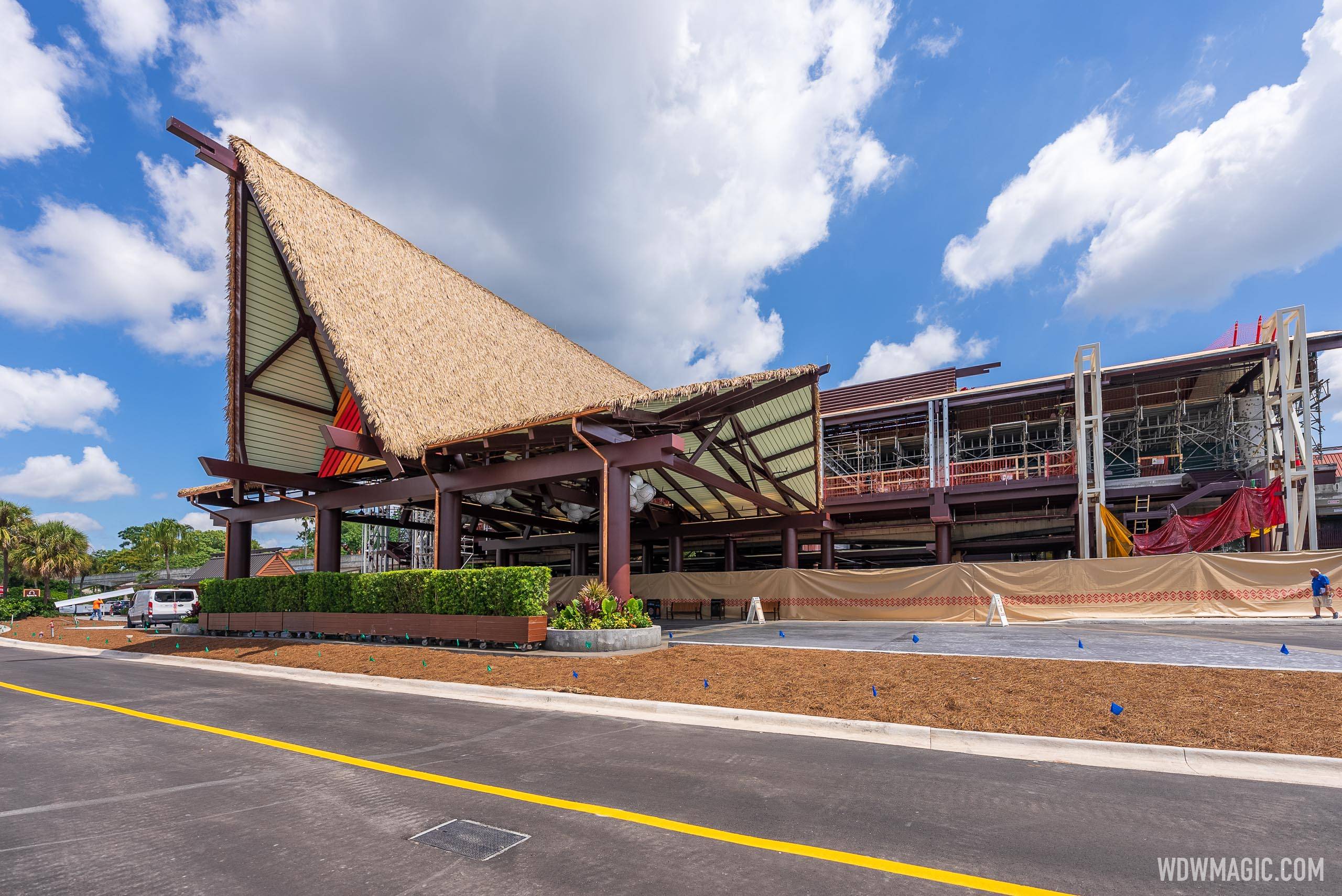 Polynesian Village Resort Great Ceremonial House construction - July 25 2021