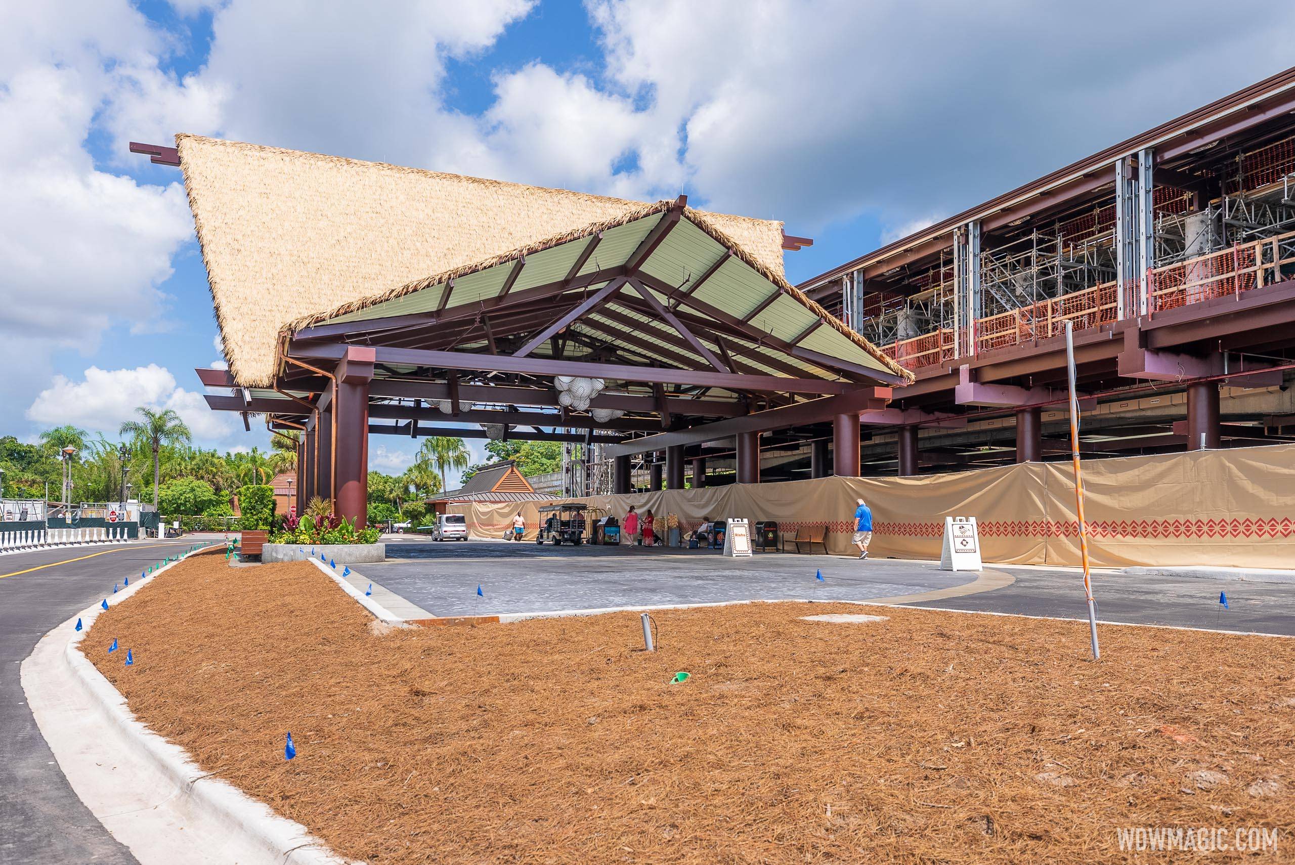 Polynesian Village Resort Great Ceremonial House construction - July 25 2021