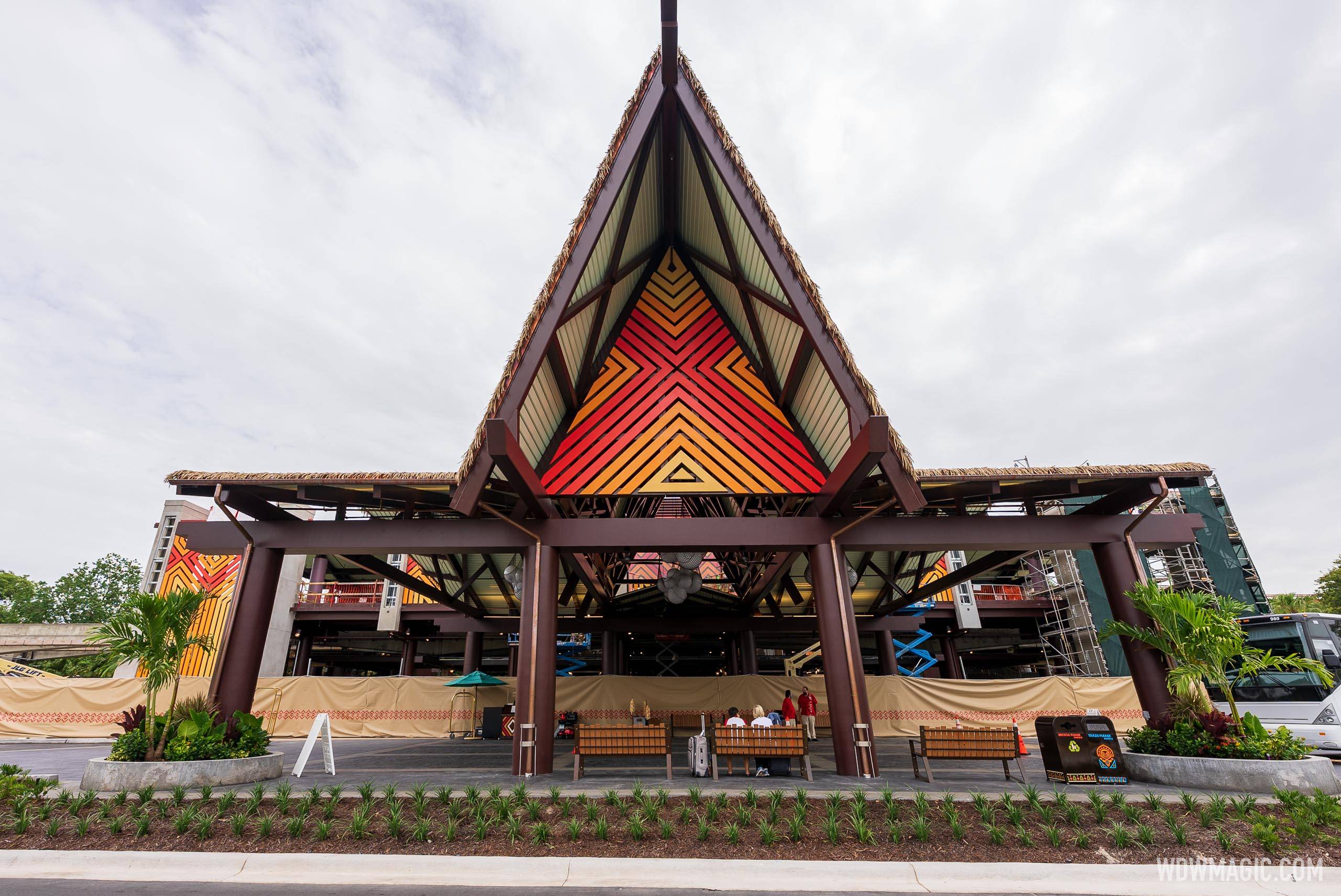 Polynesian Village Resort Great Ceremonial House construction - August 25 2021