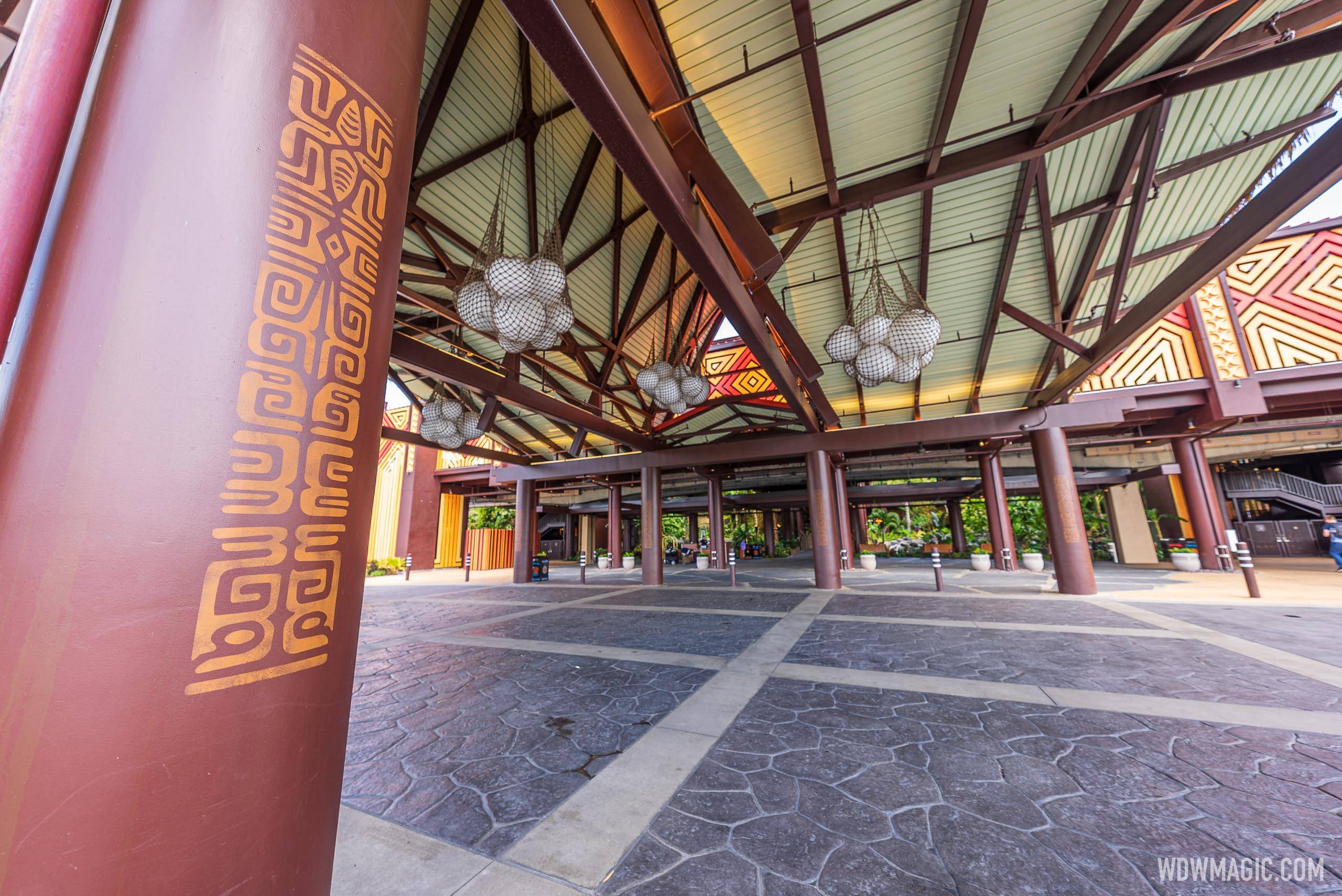 New details added to Porte Cochere entrance area