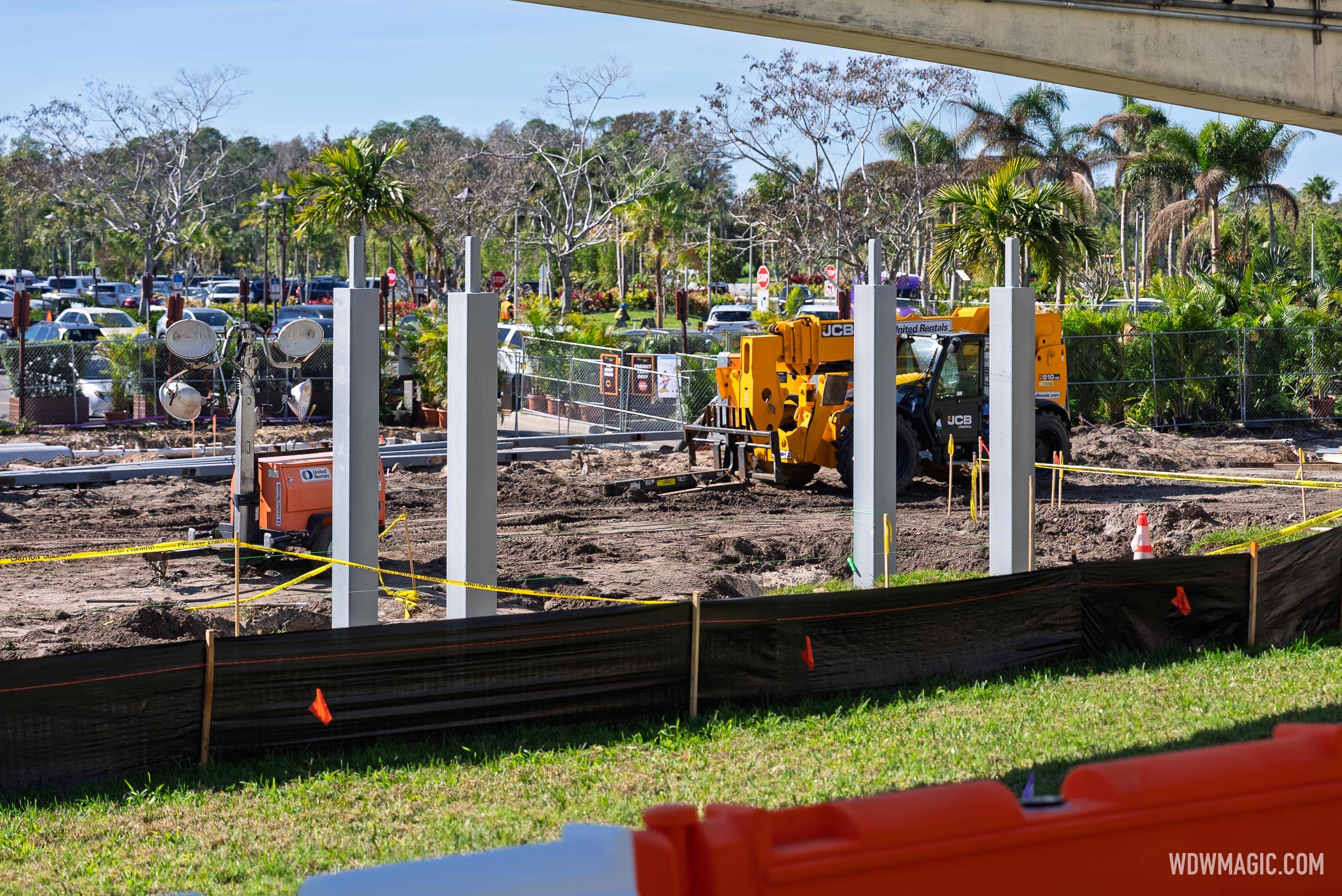 Disney's Polynesian Resort Bus Stop Construction - January 21, 2026