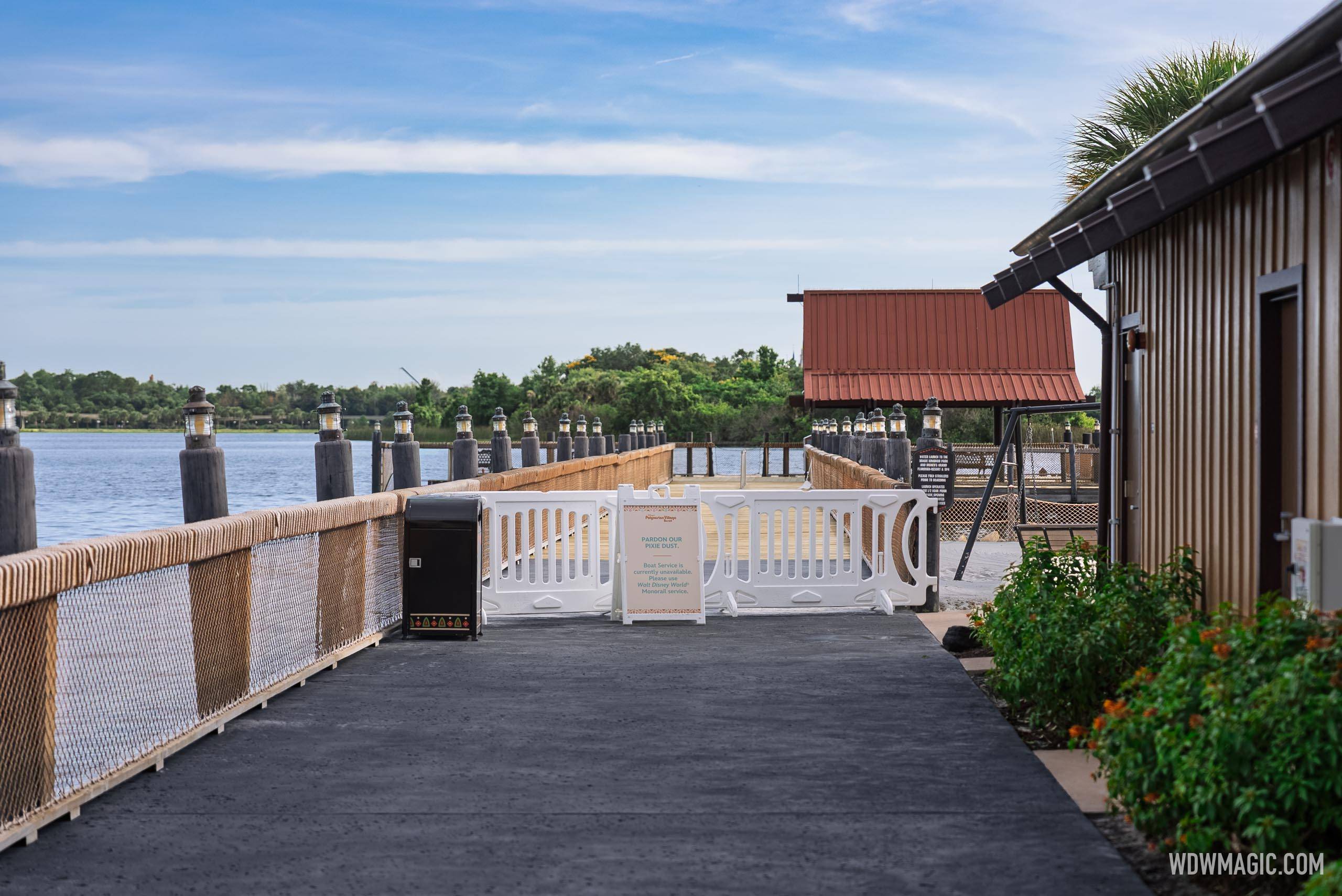Disney's Polynesian Village Resort Dock Maintenance June 2026