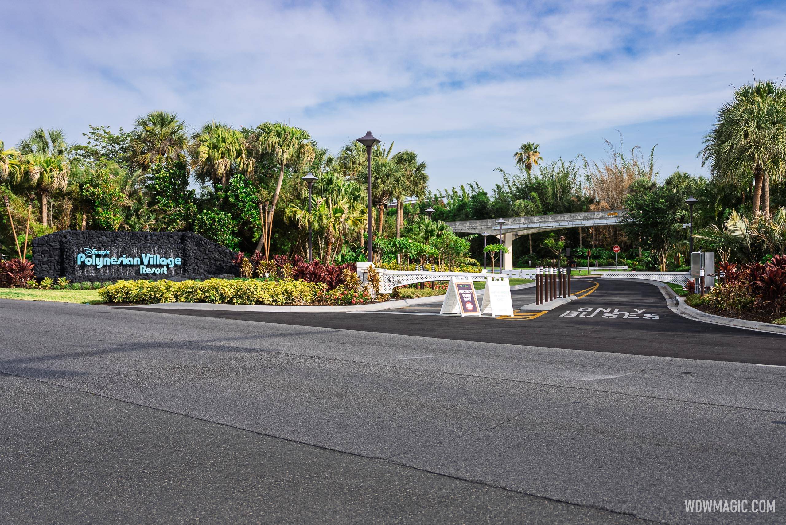 New Bus Stop and Entrance Changes at Disney's Polynesian Village Resort - June 2026