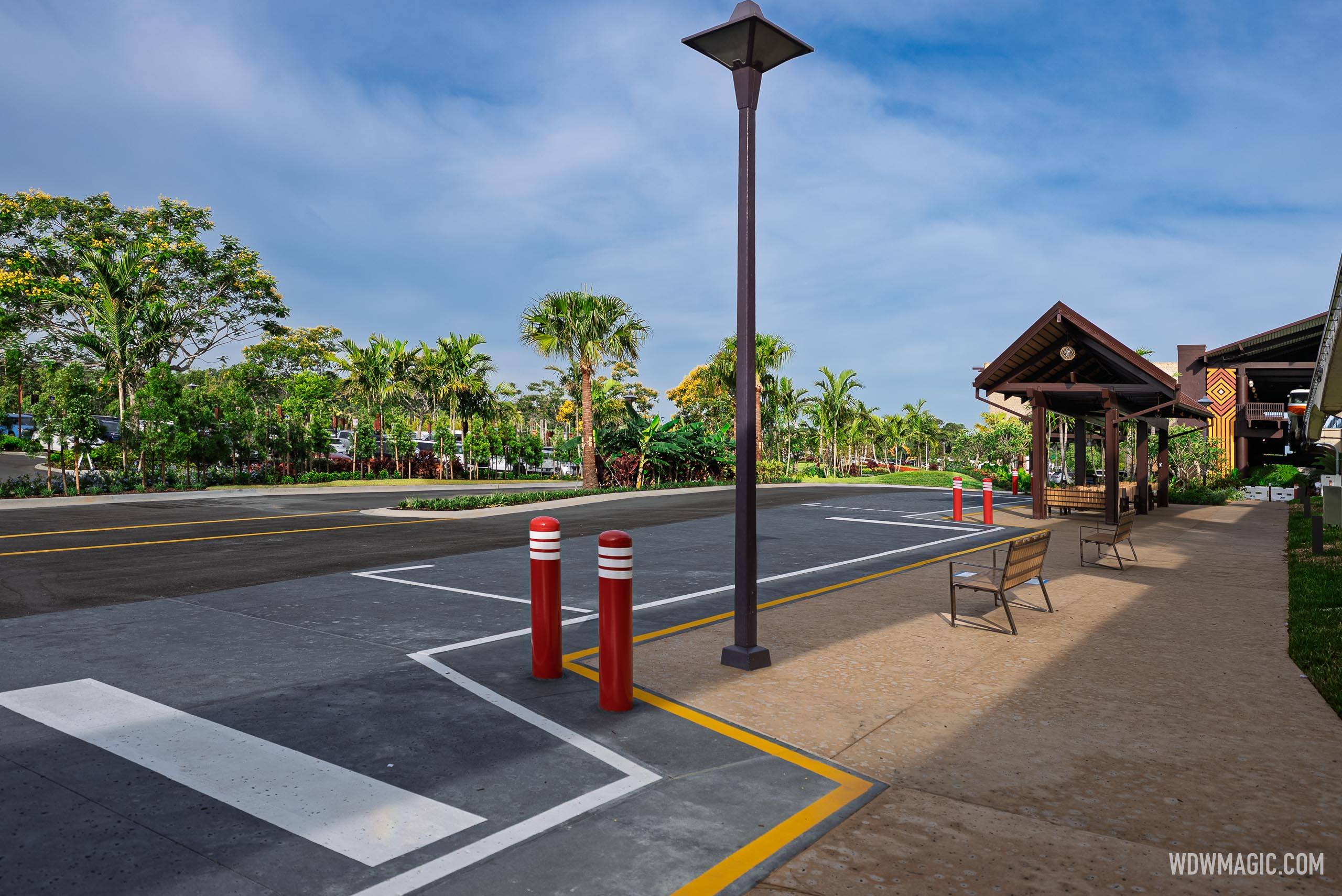 New Bus Stop and Entrance Changes at Disney's Polynesian Village Resort - June 2026