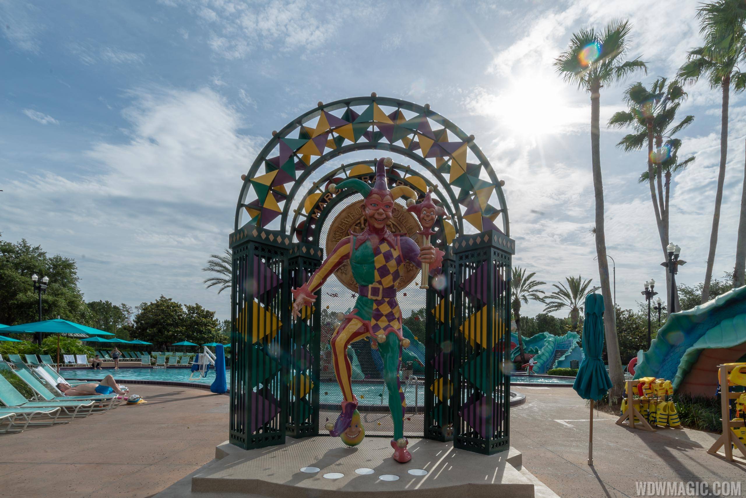 Disney's Port Orleans French Quarter pool area 2018
