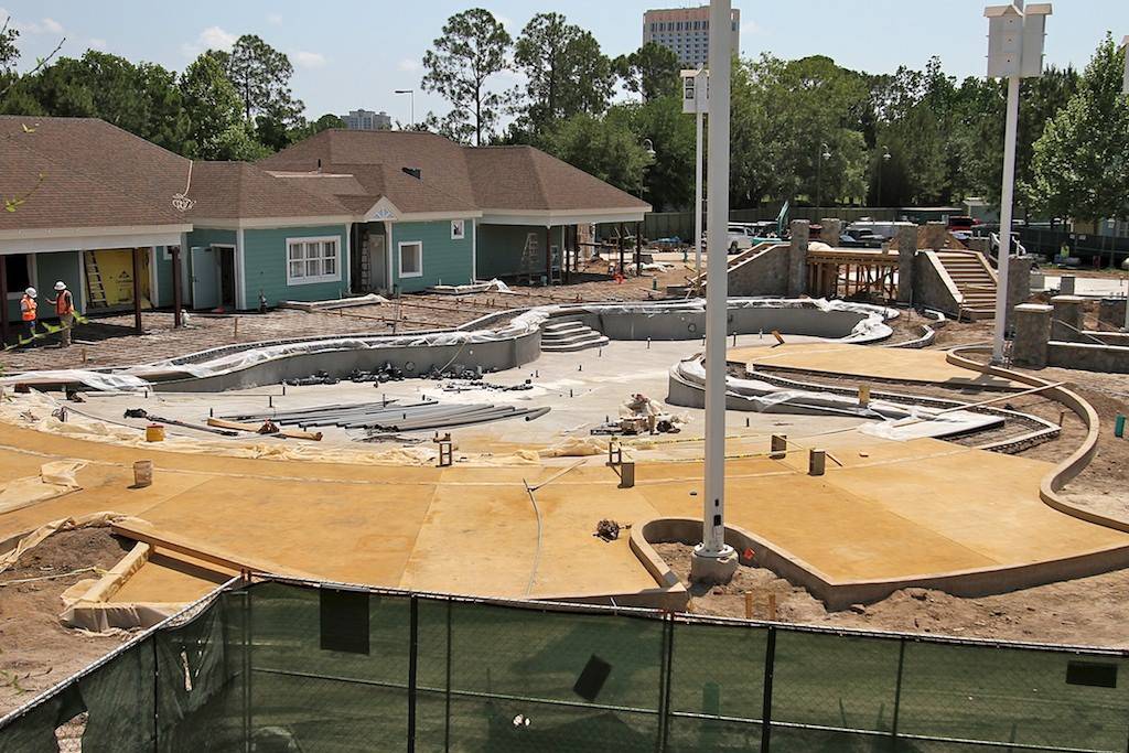 PHOTOS - Latest construction progress on the new feature pool at Saratoga Springs Resort