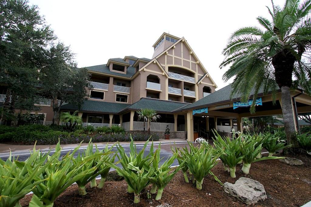 The front of the resort