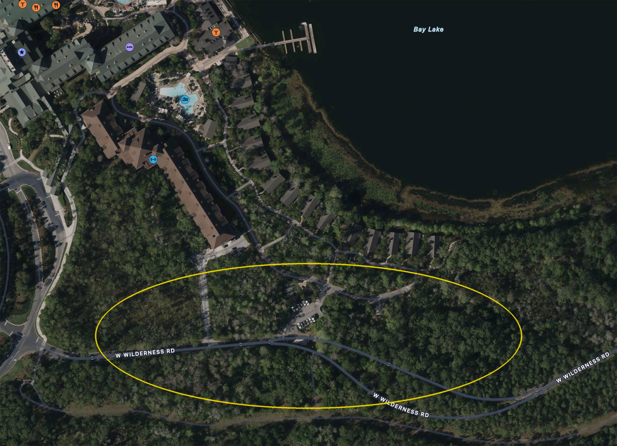 Construction Permit Location - Disney's Wilderness Lodge July 2024