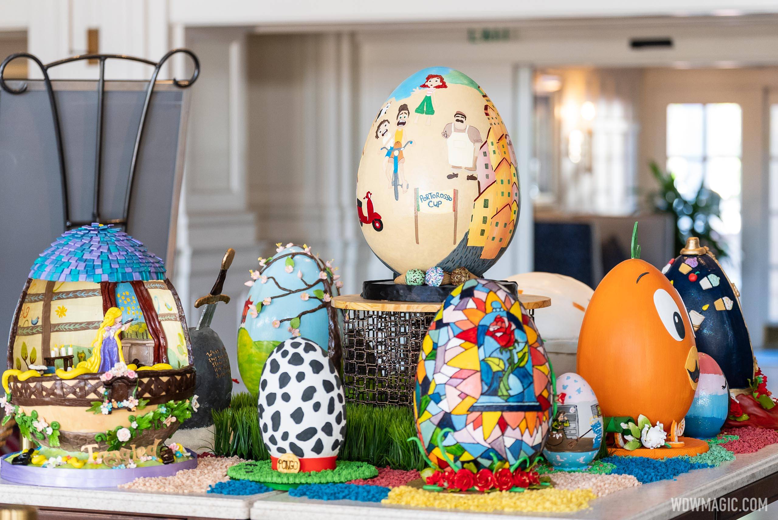 Disney's Yacht Club Resort Easter egg display 2022