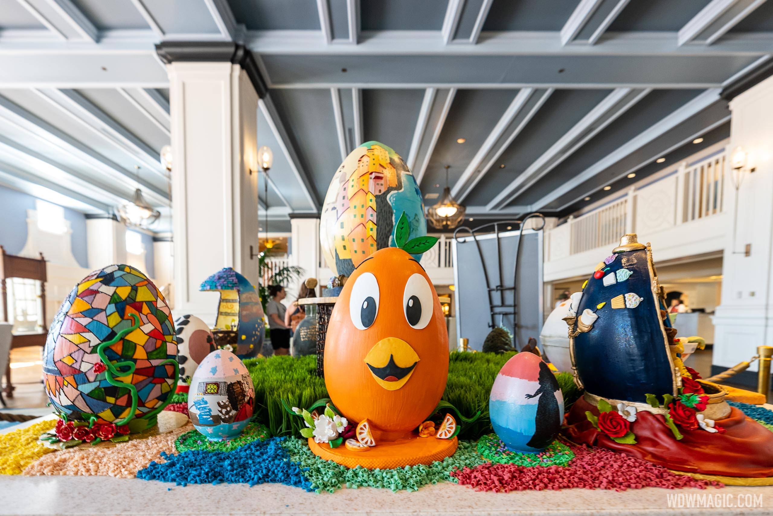 Disney's Yacht Club Resort Easter egg display 2022